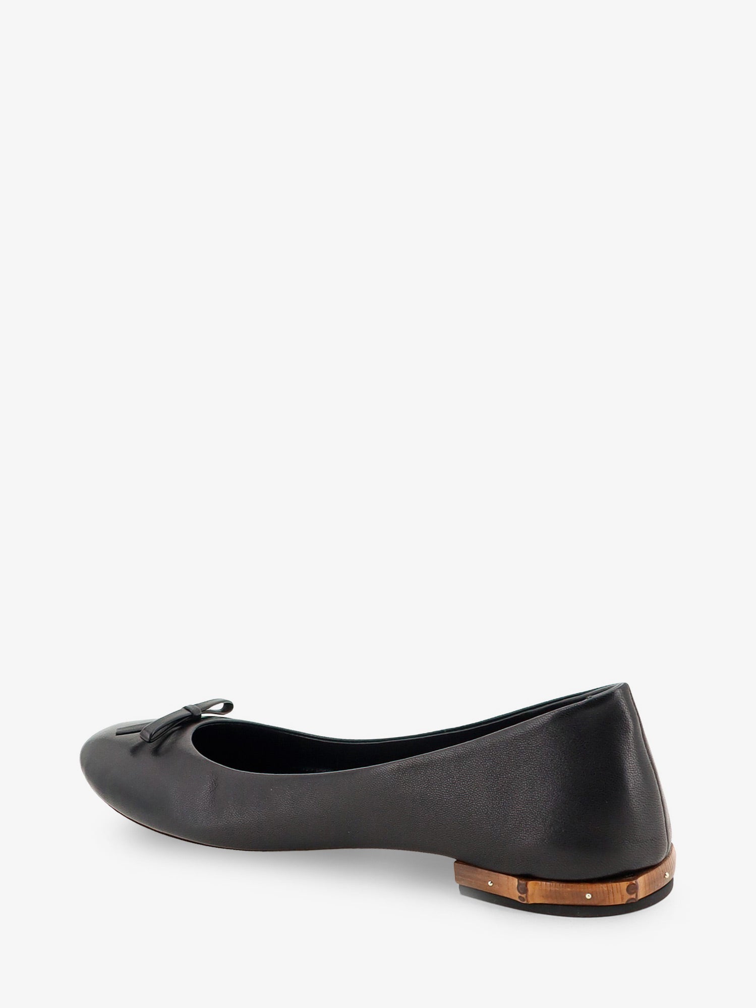 Gucci Women Leather And Bamboo Ballrinas GUCCI