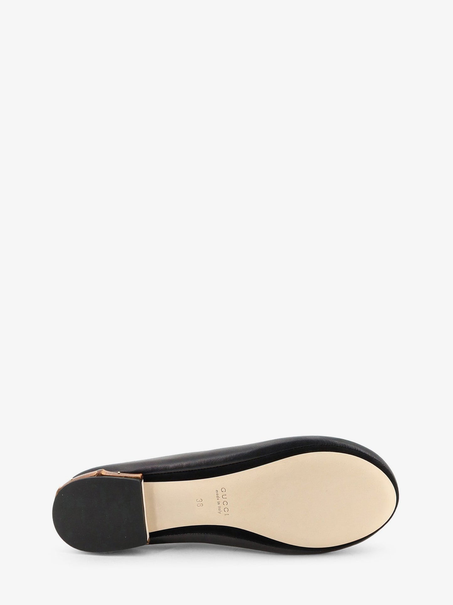 Gucci Women Leather And Bamboo Ballrinas GUCCI