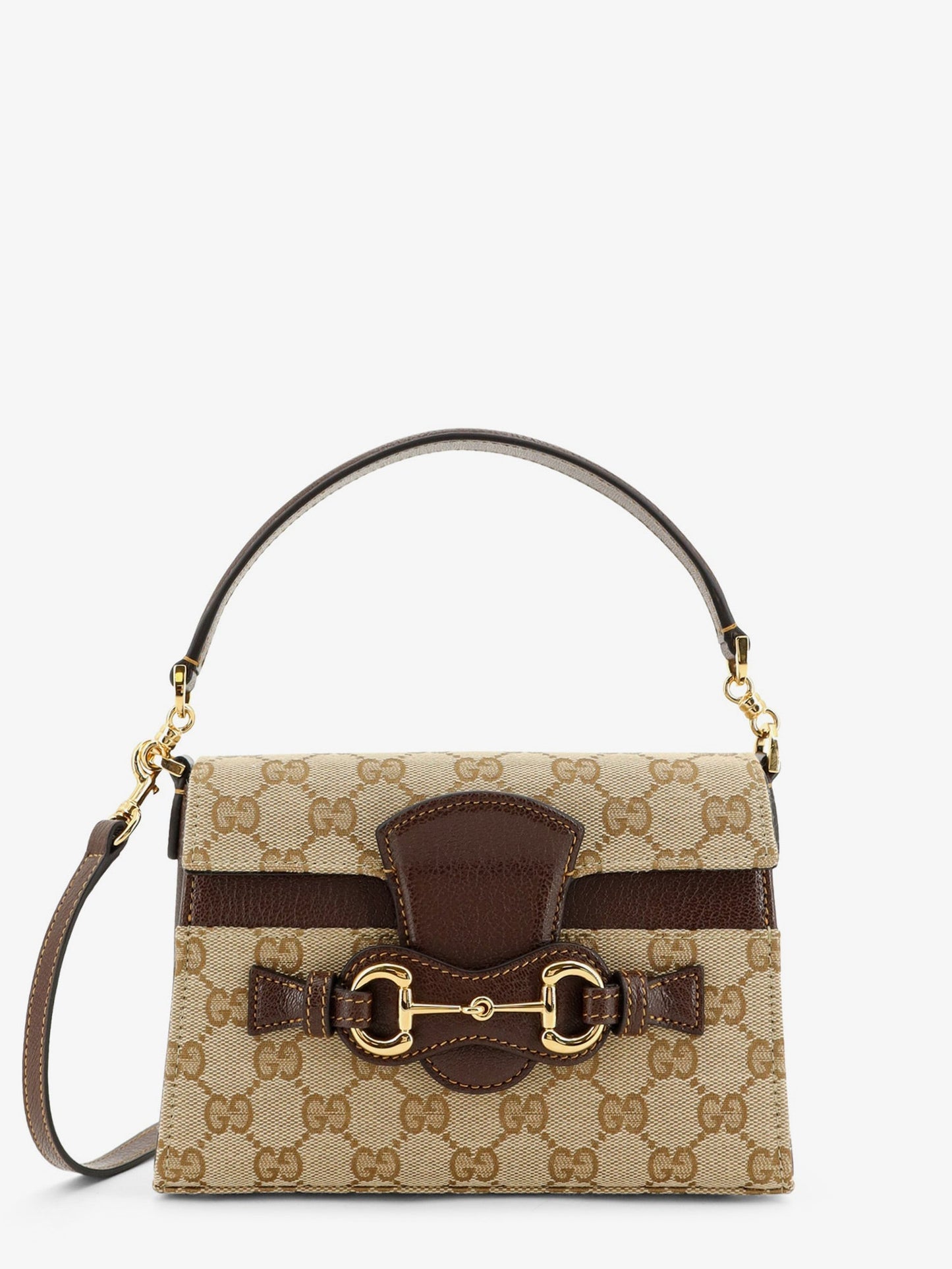 Gucci Women Horsebit Duomo Gg Canvas Handbag GUCCI