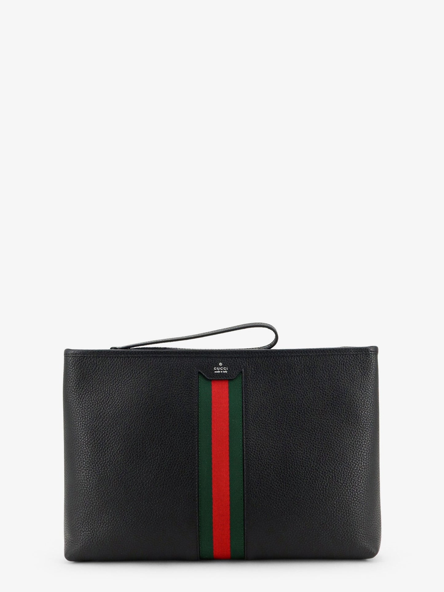 Gucci Men Portfolio Grained Leather Clutch GUCCI