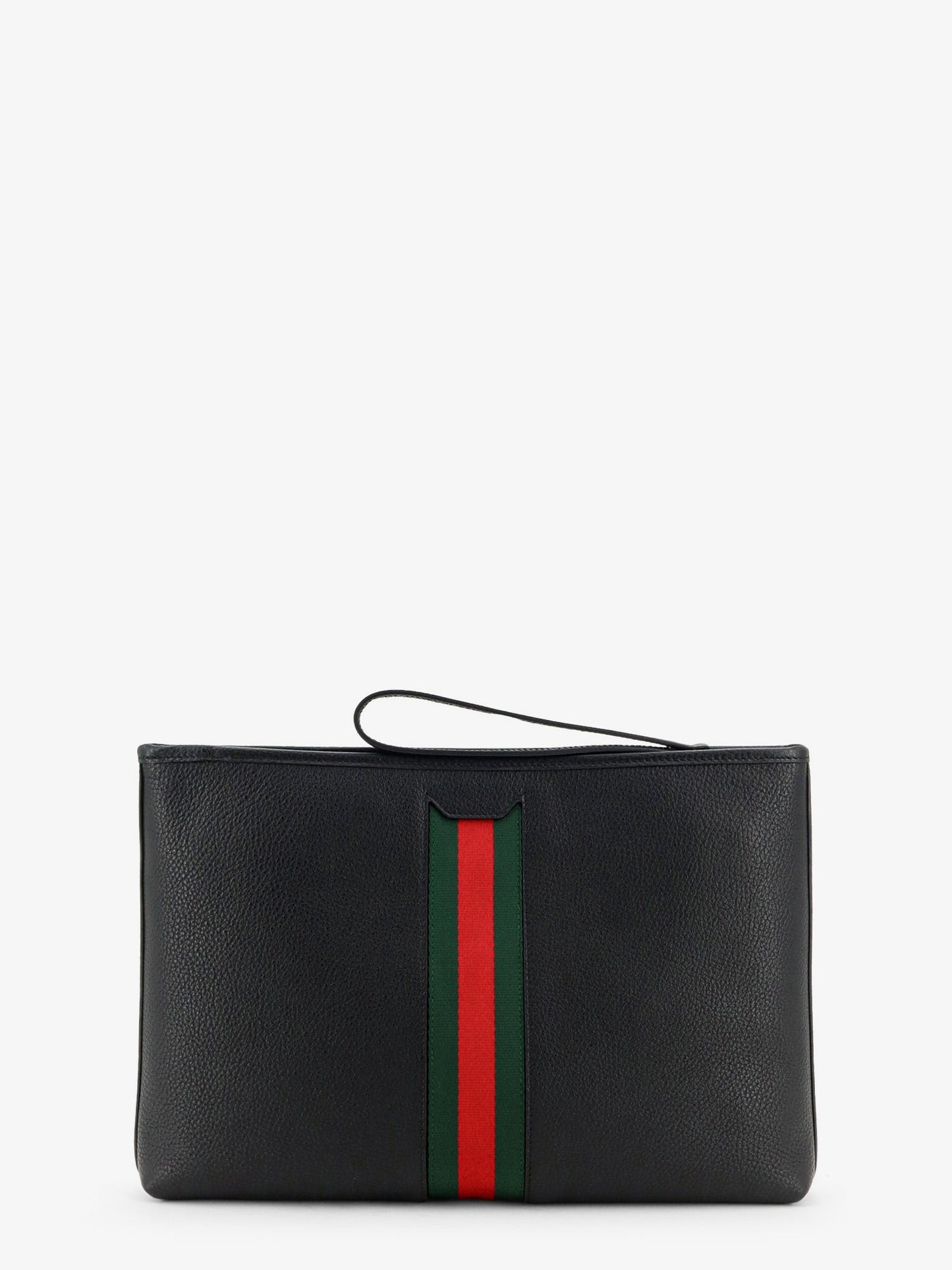 Gucci Men Portfolio Grained Leather Clutch GUCCI