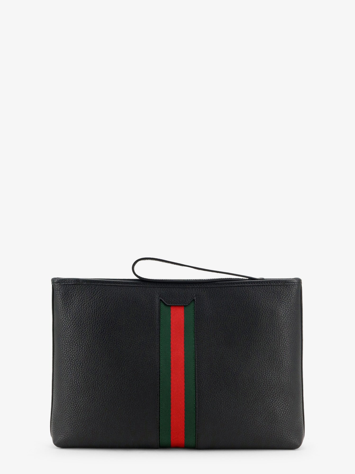 Gucci Men Portfolio Grained Leather Clutch GUCCI