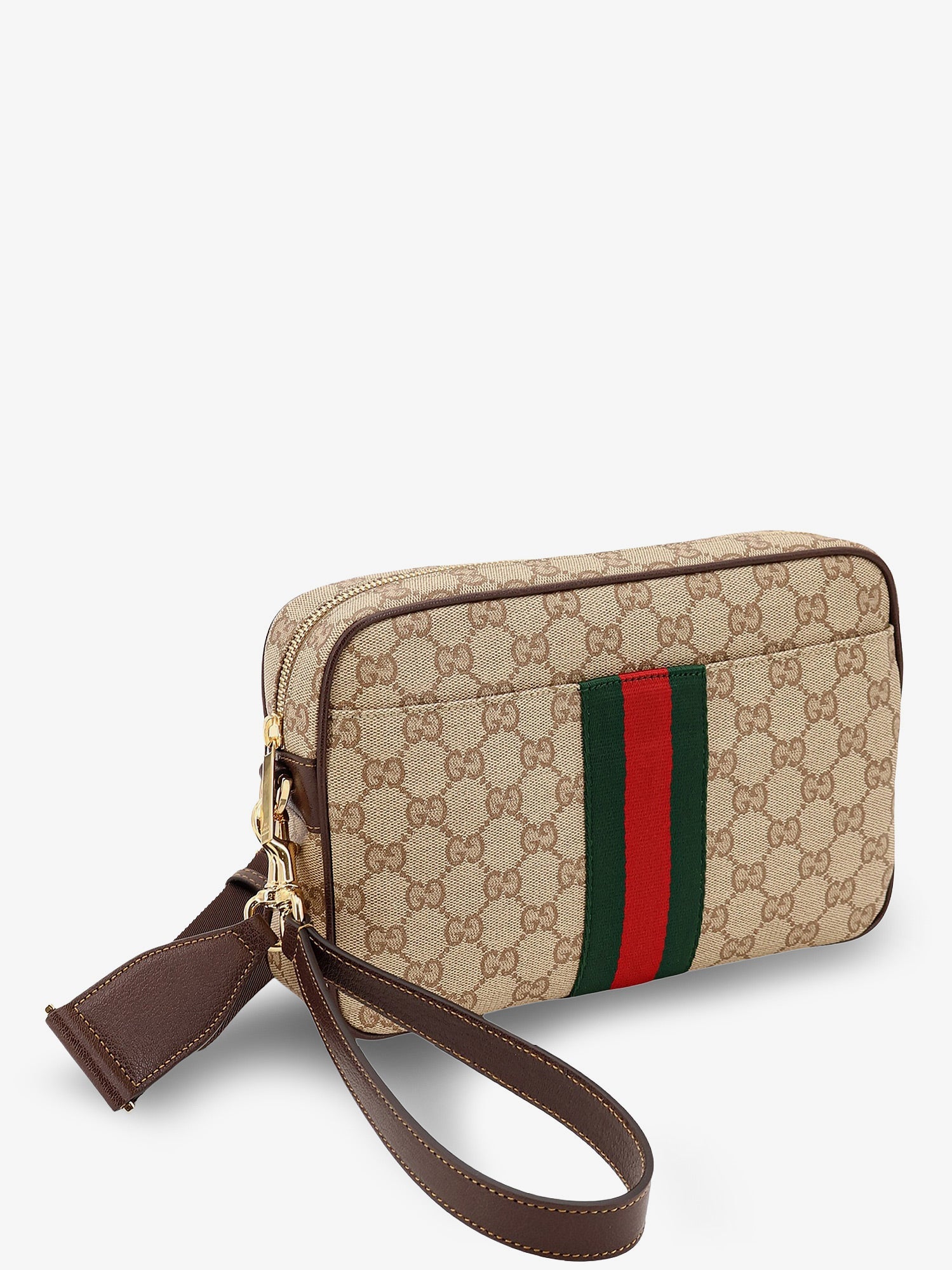 Gucci Men Small Crossbody Bag With Web Detail GUCCI