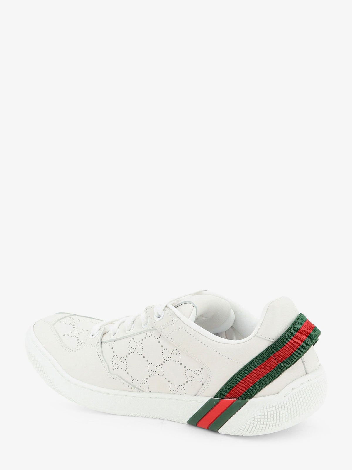 Gucci Women Screener Sneaker In Perforated Gg Leather GUCCI