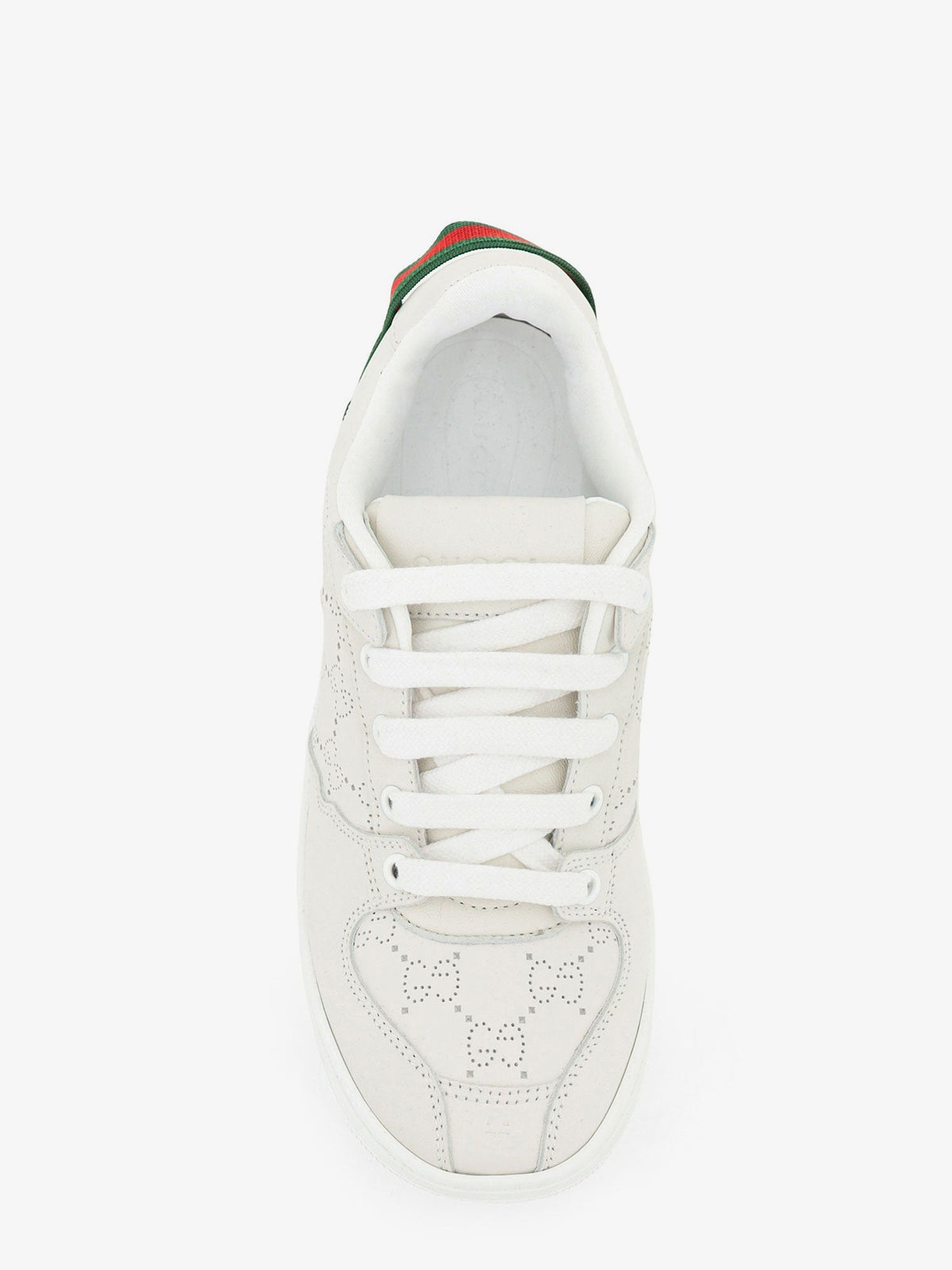 Gucci Women Screener Sneaker In Perforated Gg Leather GUCCI