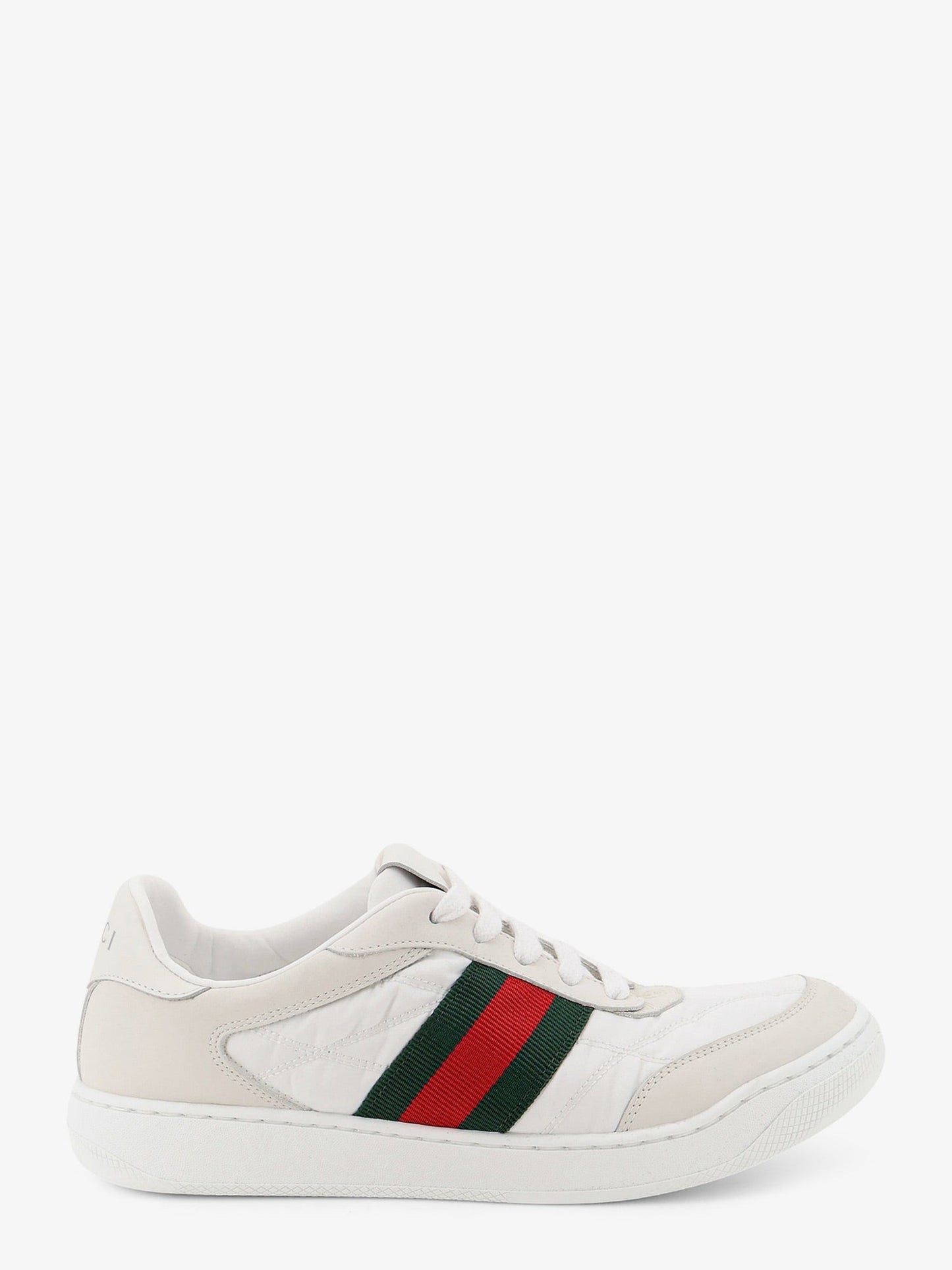 Gucci Women Screener Sneakers In Nylon With Side Web Detail GUCCI