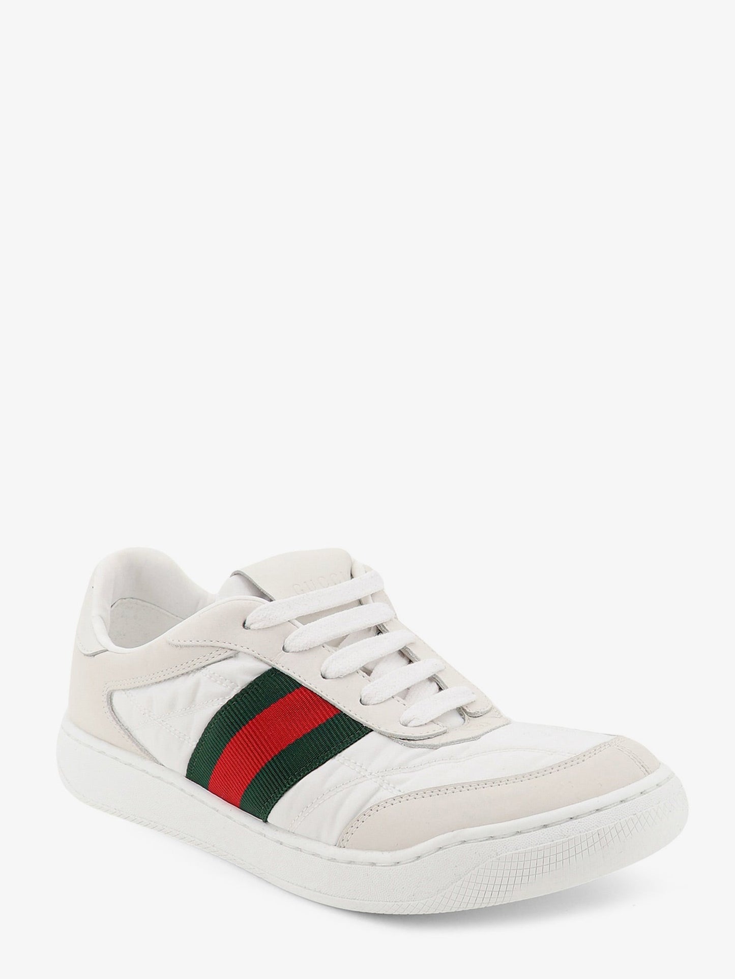 Gucci Women Screener Sneakers In Nylon With Side Web Detail GUCCI