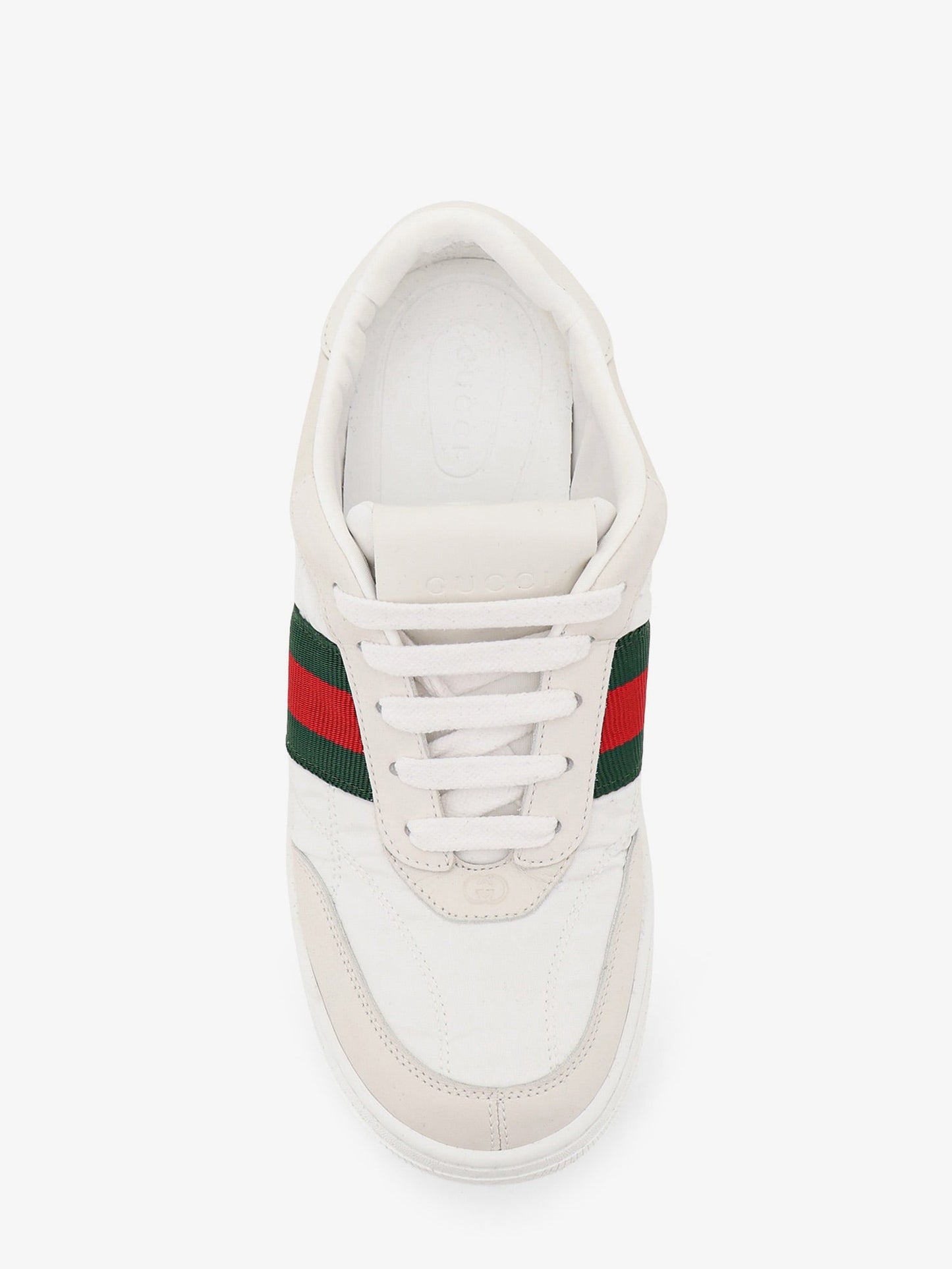 Gucci Women Screener Sneakers In Nylon With Side Web Detail GUCCI