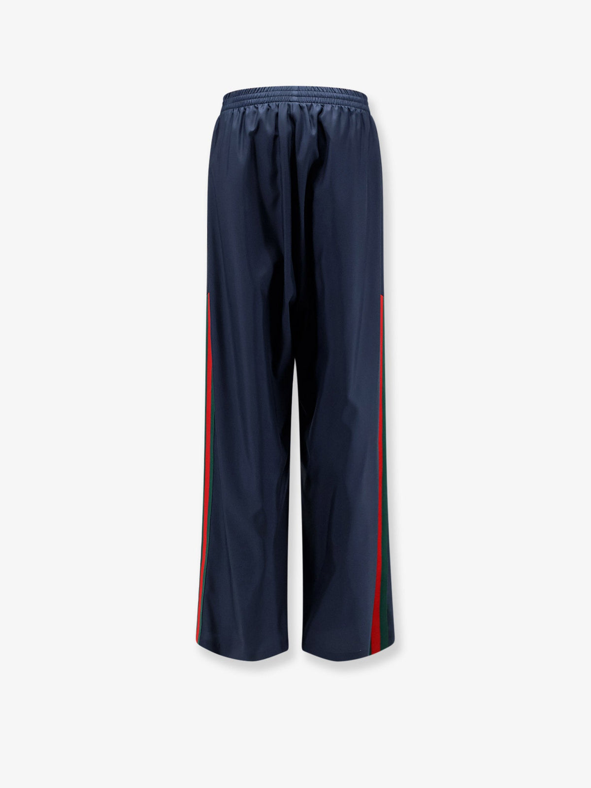 Gucci Women Technical Silk Poplin Trousers With Web Ribbon GUCCI