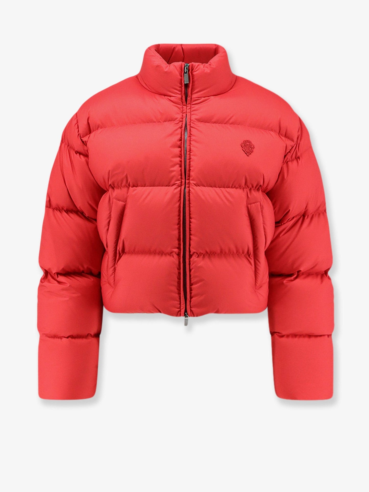Gucci Women Crop Fit Down Jacket With Iconic Crest GUCCI