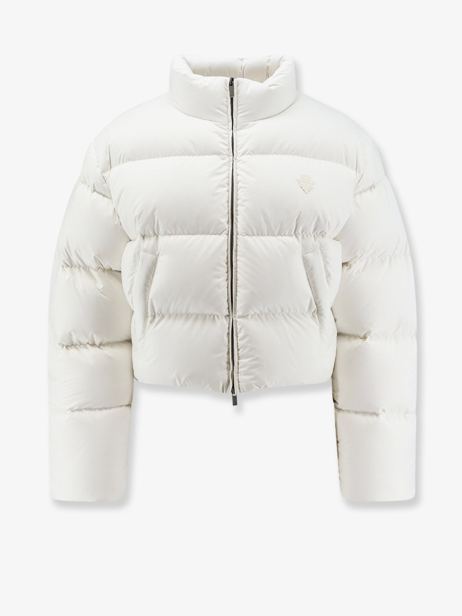Gucci Women Crop Fit Down Jacket With Crest GUCCI