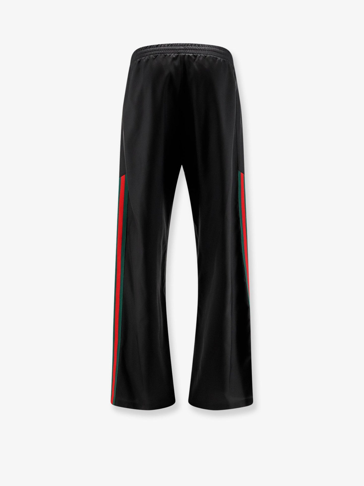 Gucci Men Silk Poplin Leisure Trousers With Web Ribbon GUCCI
