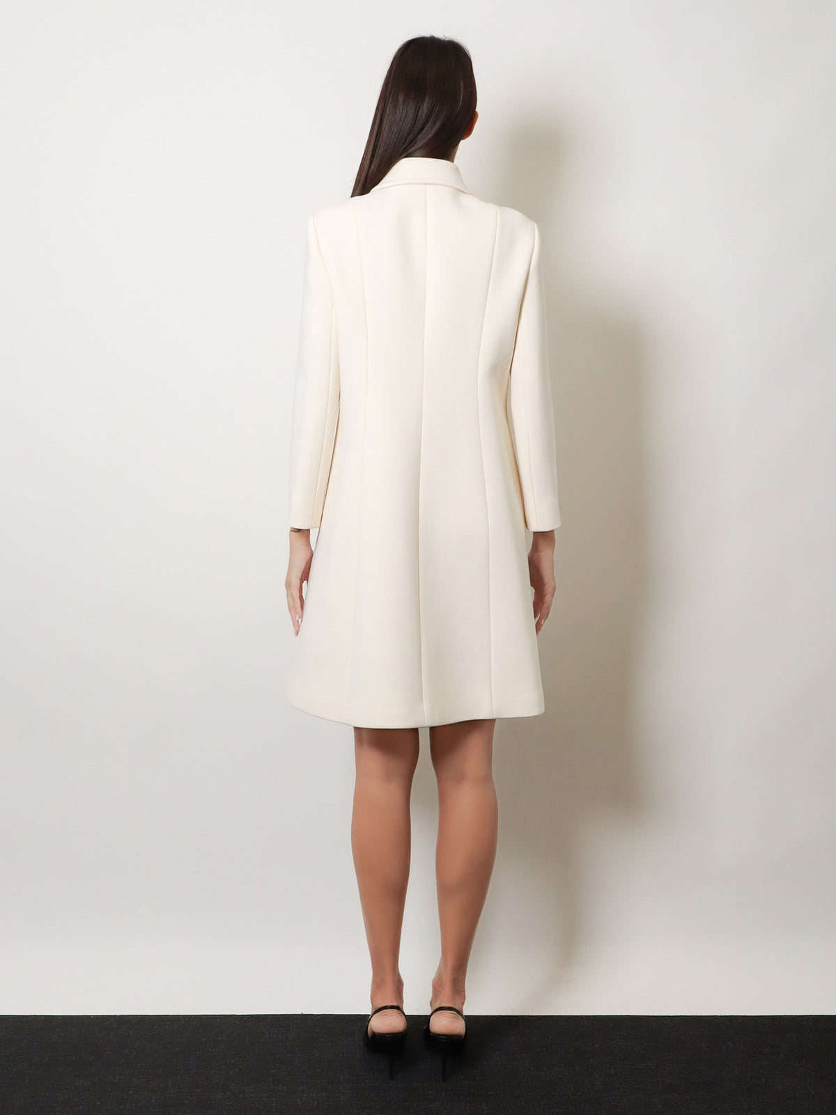 Gucci Women White Wool Crãªpe Coat GUCCI