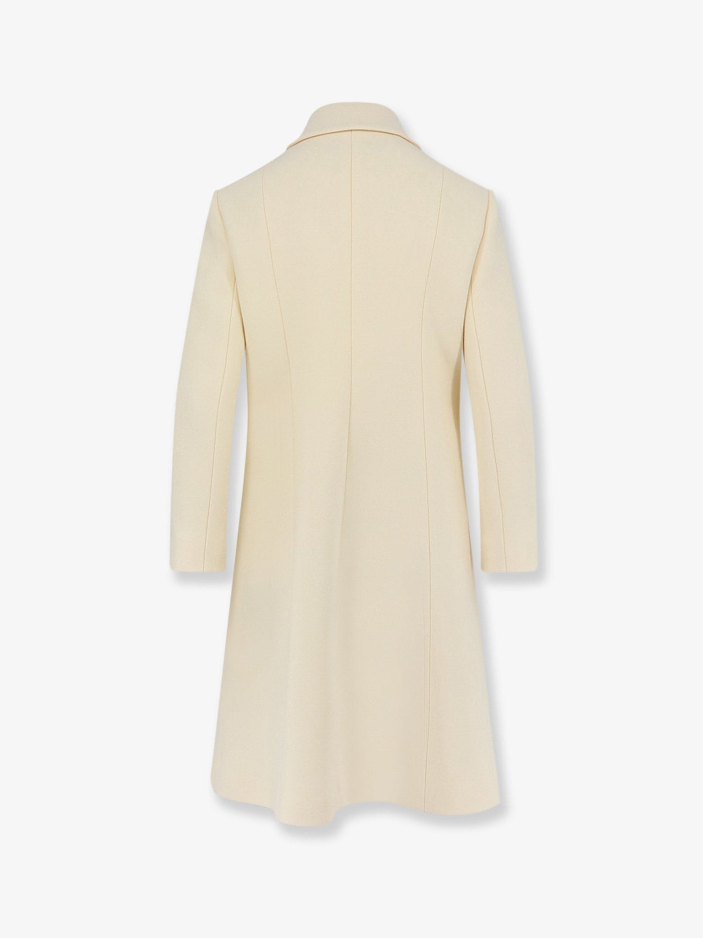 Gucci Women White Wool Crãªpe Coat GUCCI