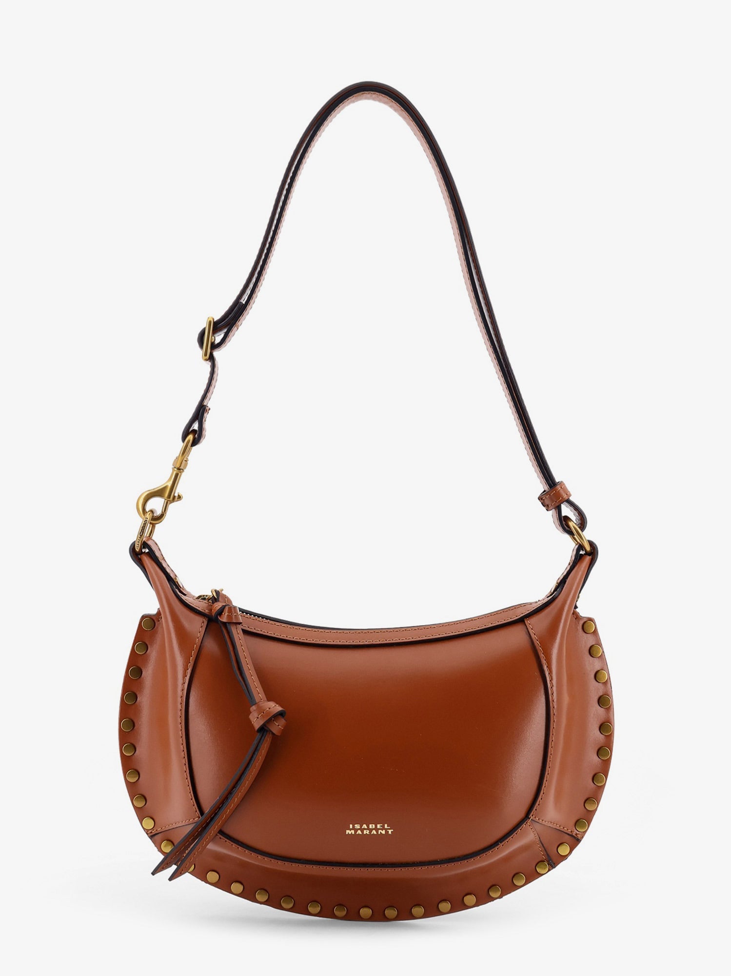 Isabel Marant Women Oskan Moon Leather Crossbody Bag ISABEL MARANT