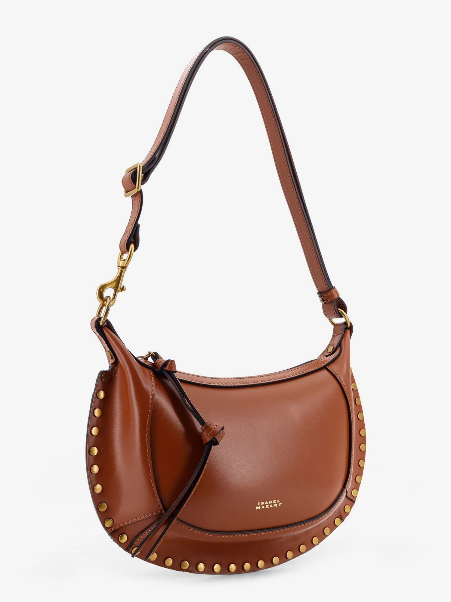 Isabel Marant Women Oskan Moon Leather Crossbody Bag ISABEL MARANT