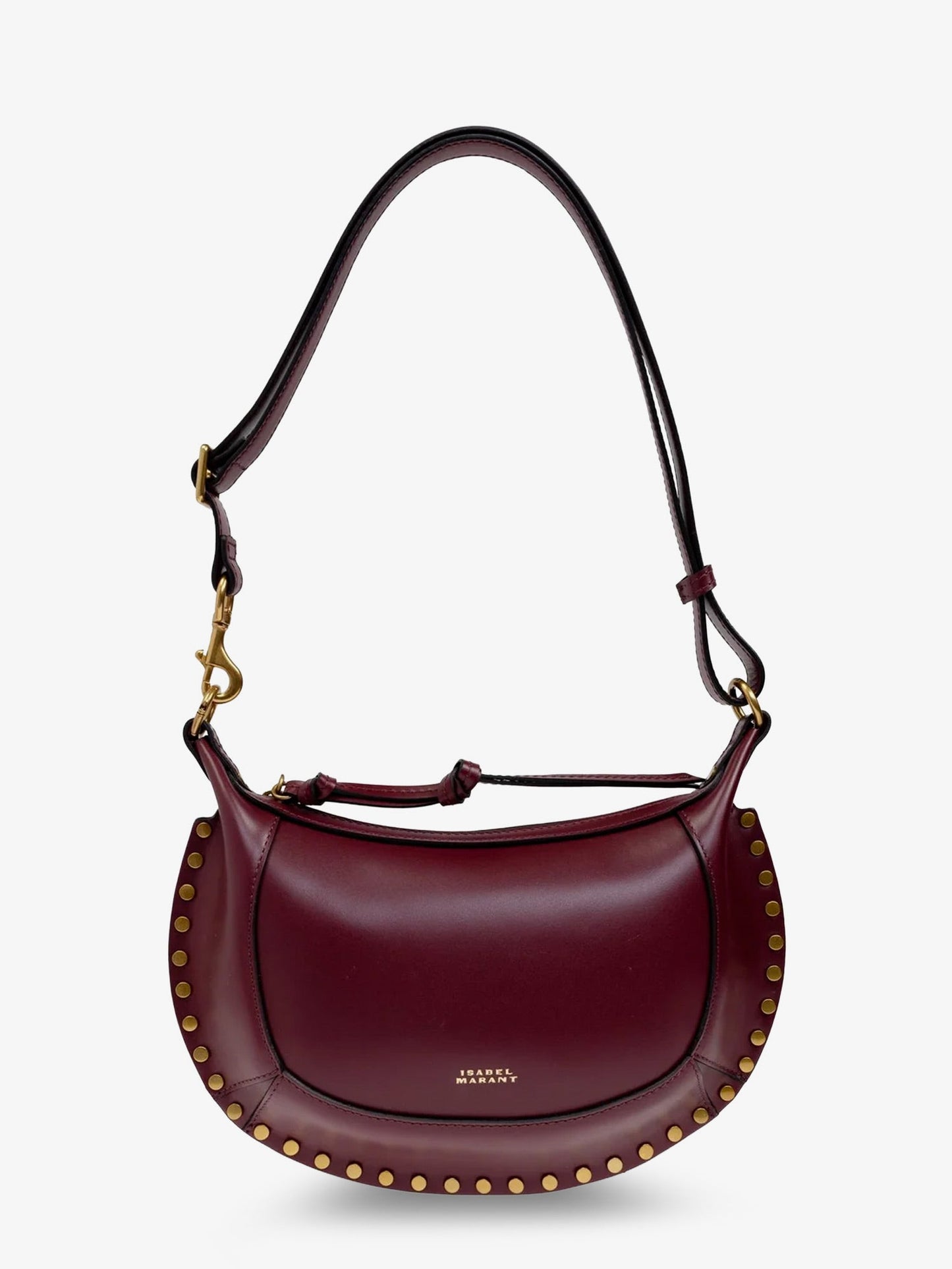 Isabel Marant Women Oskan Moon Leather Crossbody Bag ISABEL MARANT