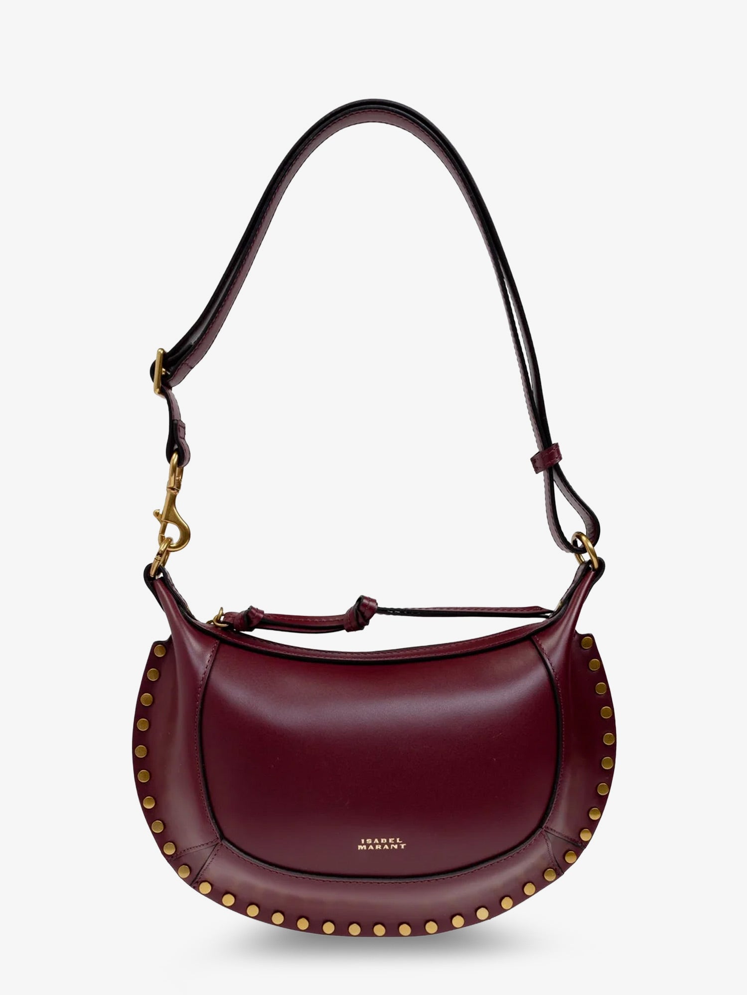 Isabel Marant Women Oskan Moon Leather Crossbody Bag ISABEL MARANT