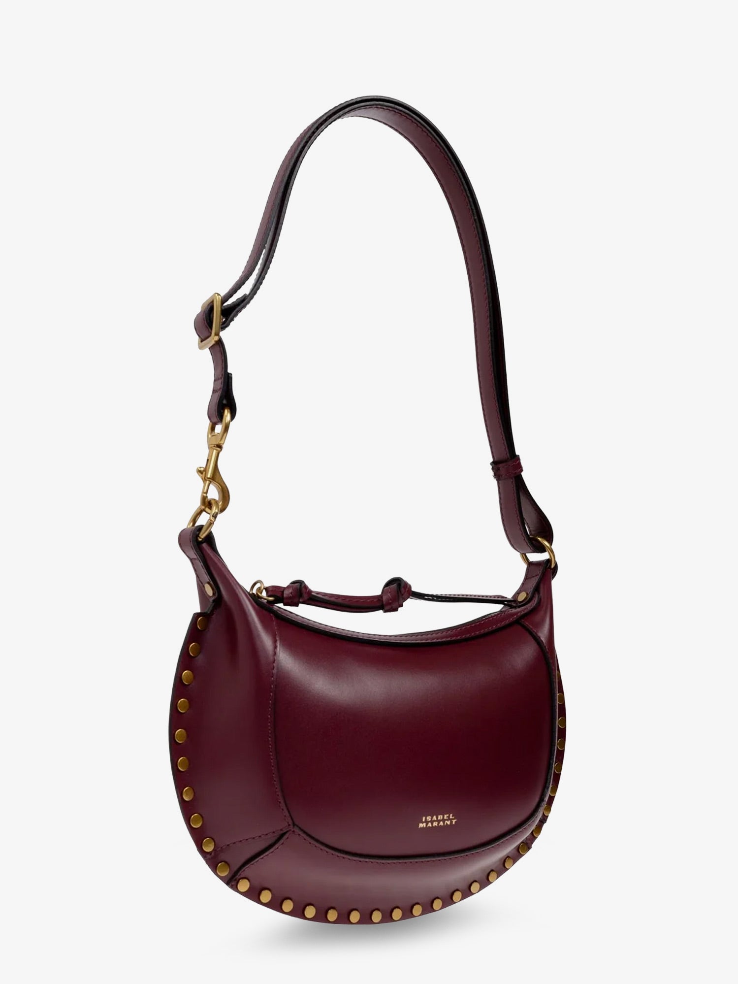 Isabel Marant Women Oskan Moon Leather Crossbody Bag ISABEL MARANT