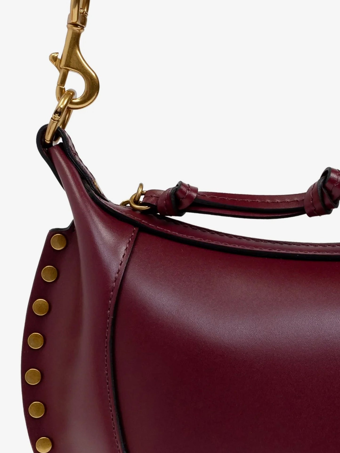 Isabel Marant Women Oskan Moon Leather Crossbody Bag ISABEL MARANT