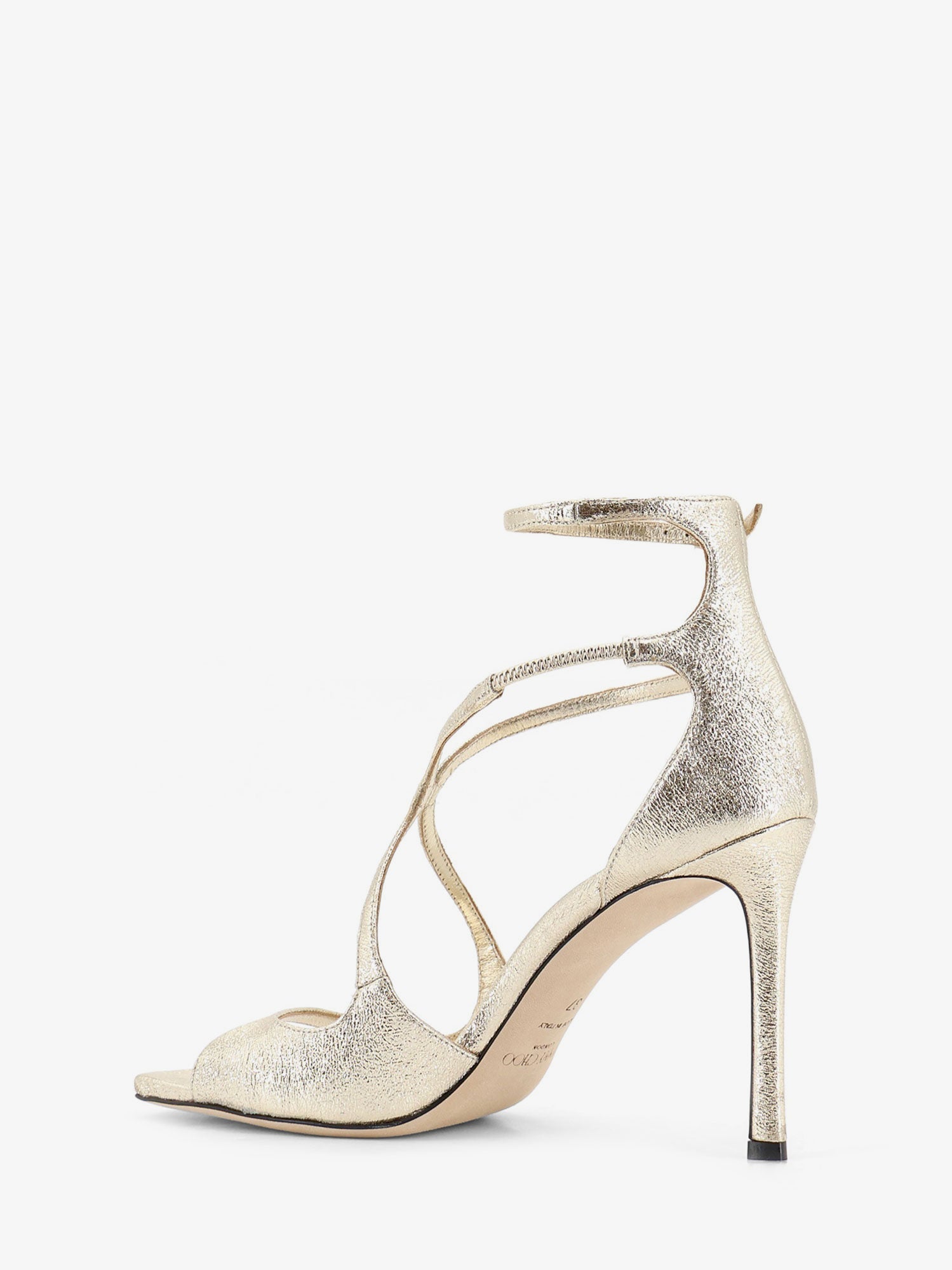 Jimmy Choo Women Azia Glittered Leather Sandals JIMMY CHOO