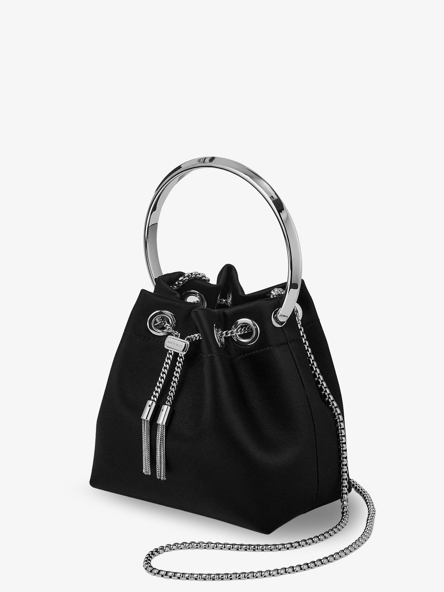 Jimmy Choo Women Bon Bon Satin Bucket Bag JIMMY CHOO