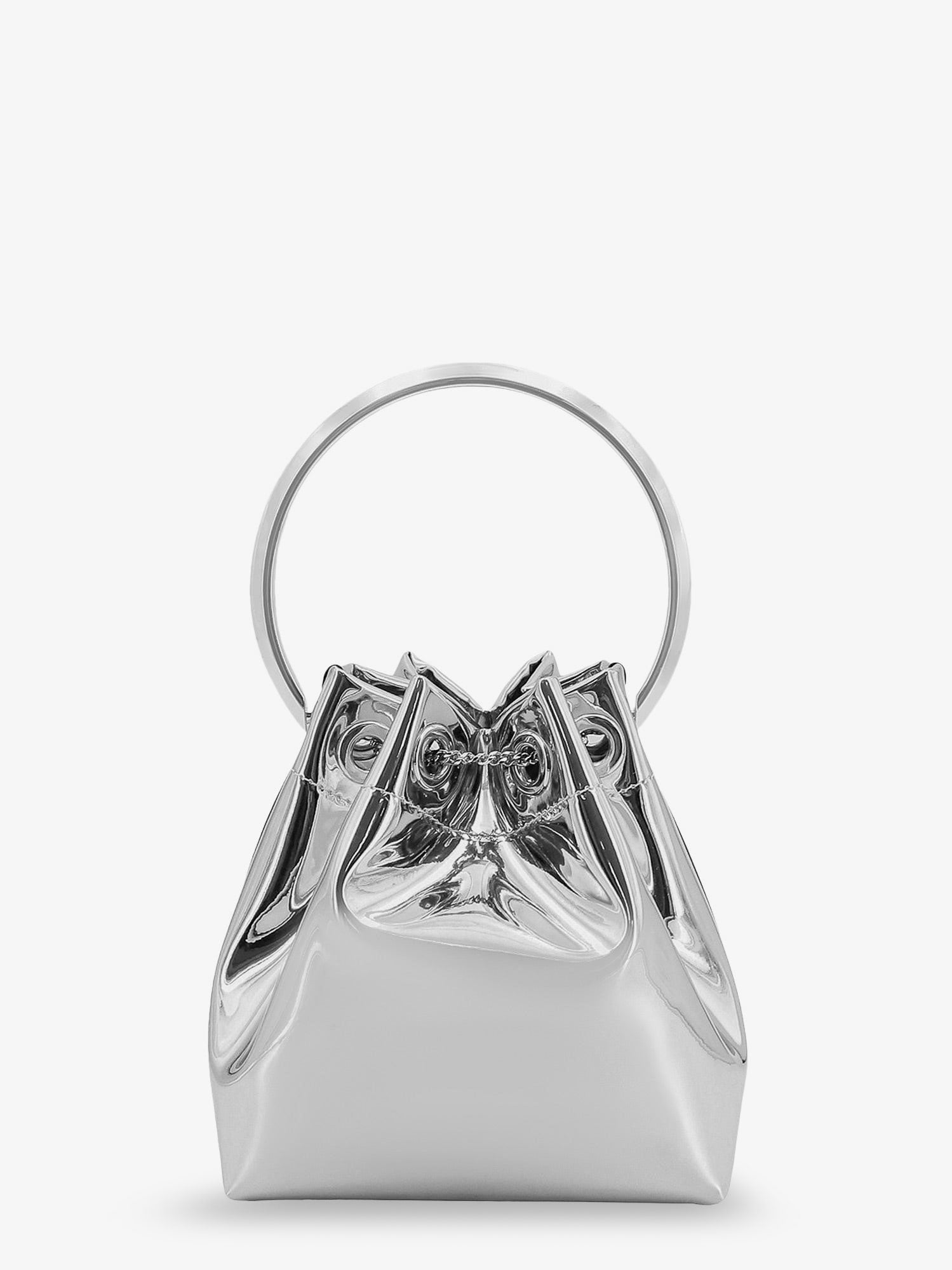Jimmy Choo Women Bonbon Bucket Bag In Mirrored Fabric JIMMY CHOO