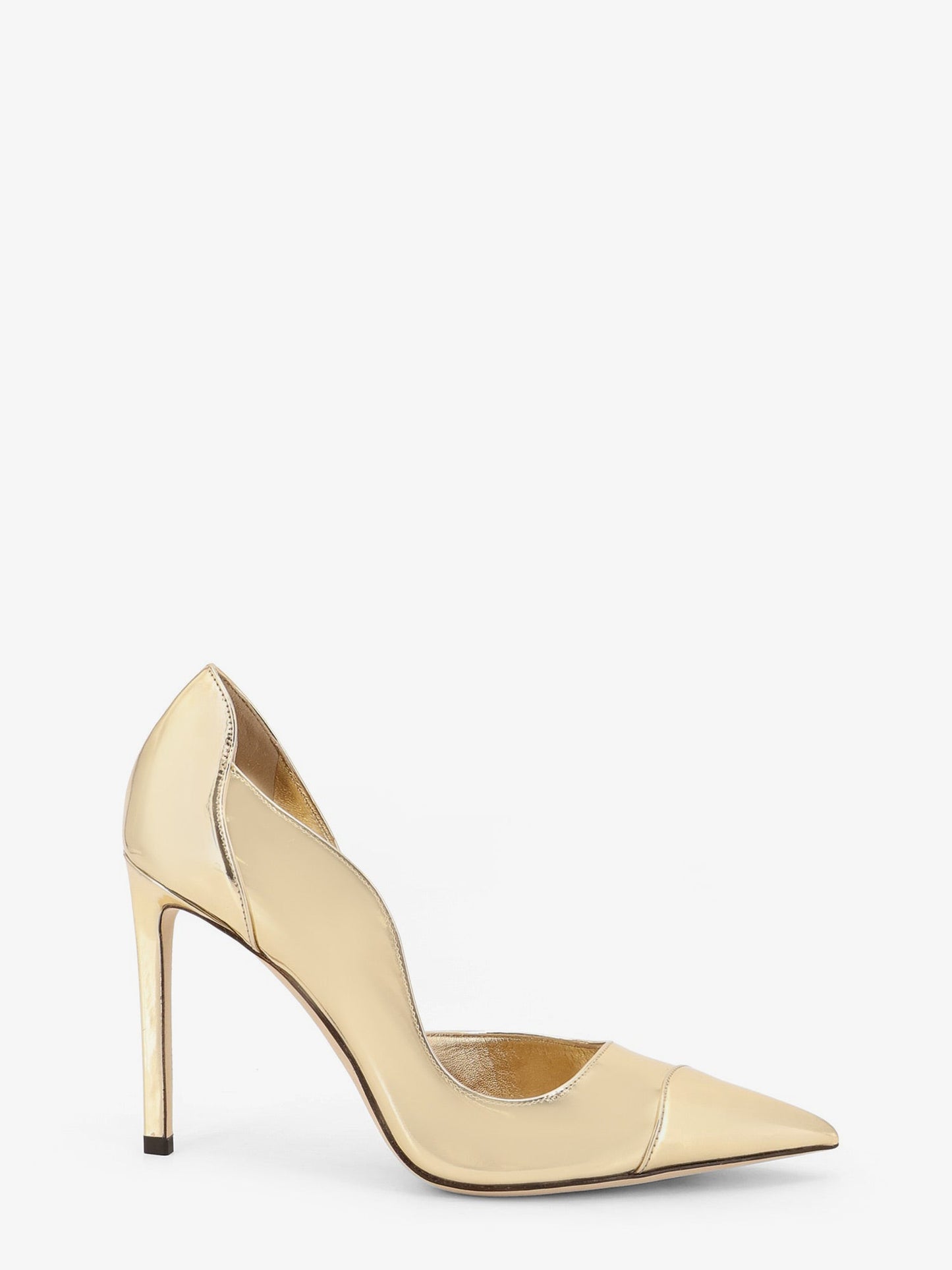 Jimmy Choo Women Brigitte 100 Liquid Metal Leather Decollete JIMMY CHOO