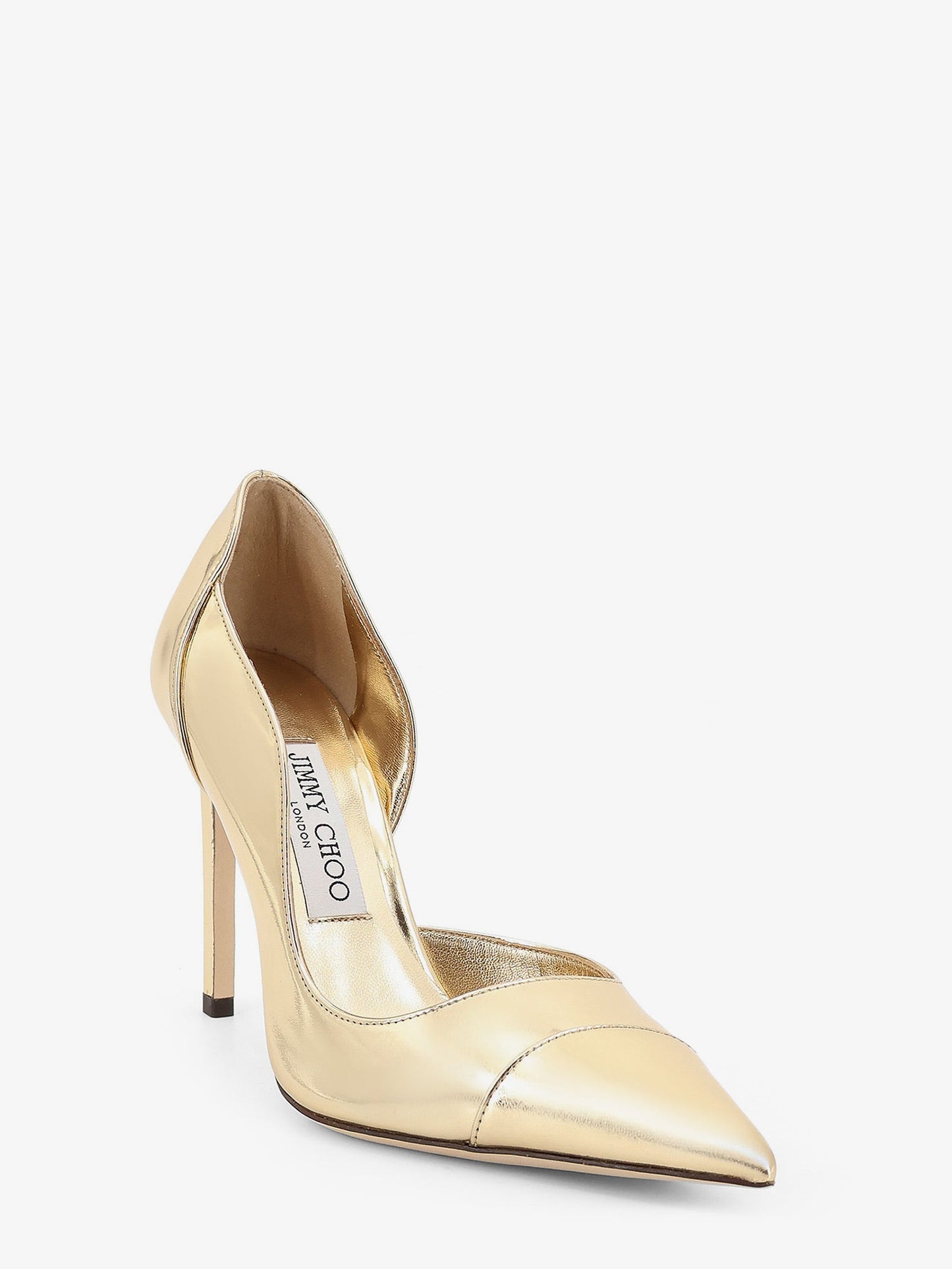 Jimmy Choo Women Brigitte 100 Liquid Metal Leather Decollete JIMMY CHOO