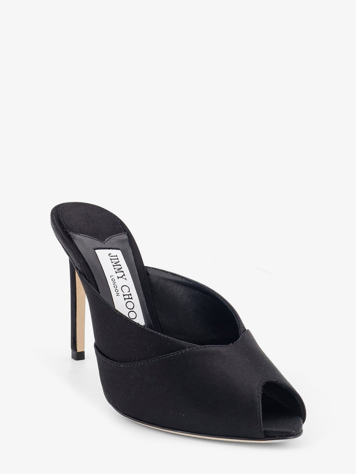 Jimmy Choo Women Brigitte Mule 100 Satin Sandals JIMMY CHOO