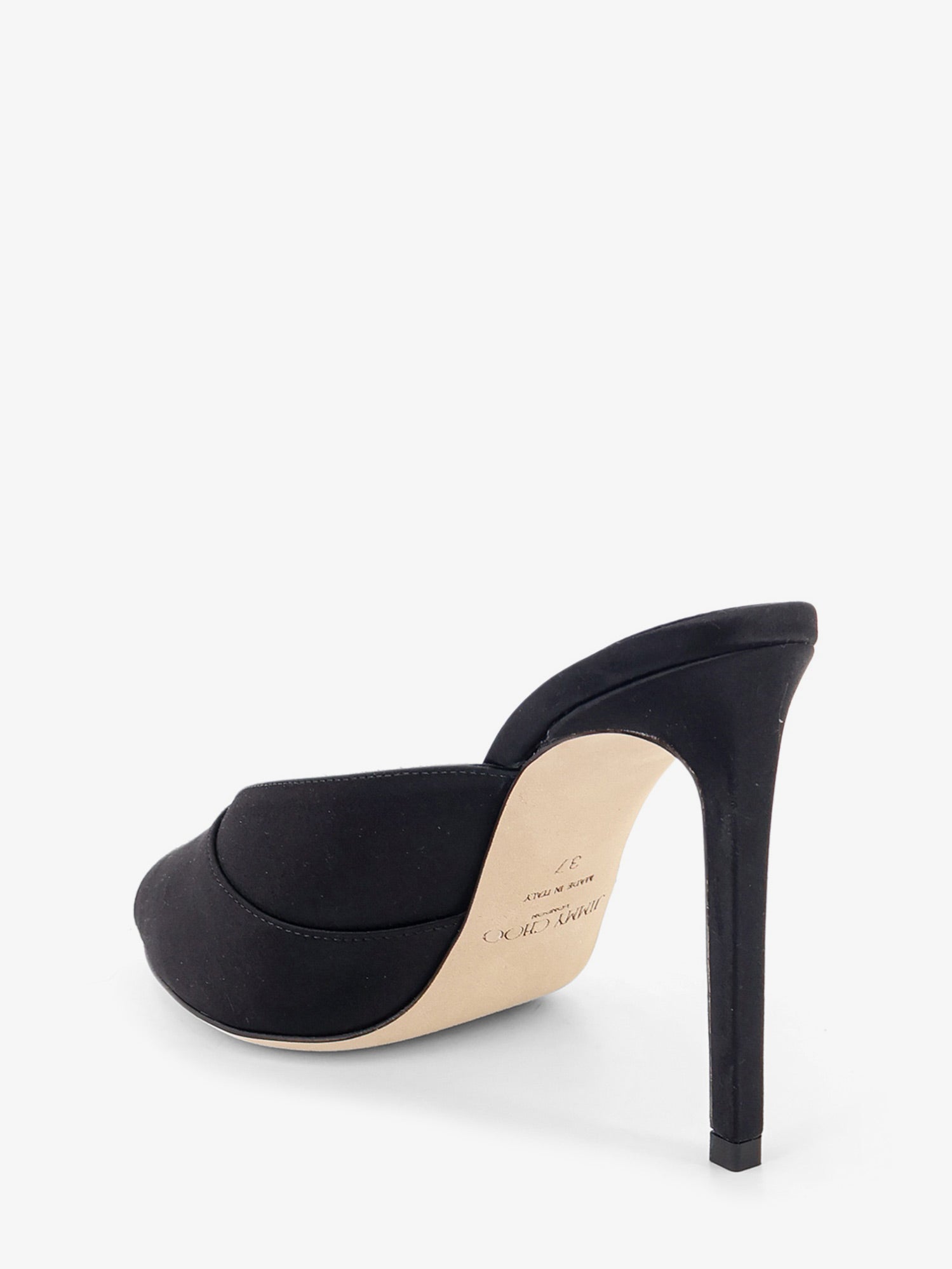 Jimmy Choo Women Brigitte Mule 100 Satin Sandals JIMMY CHOO