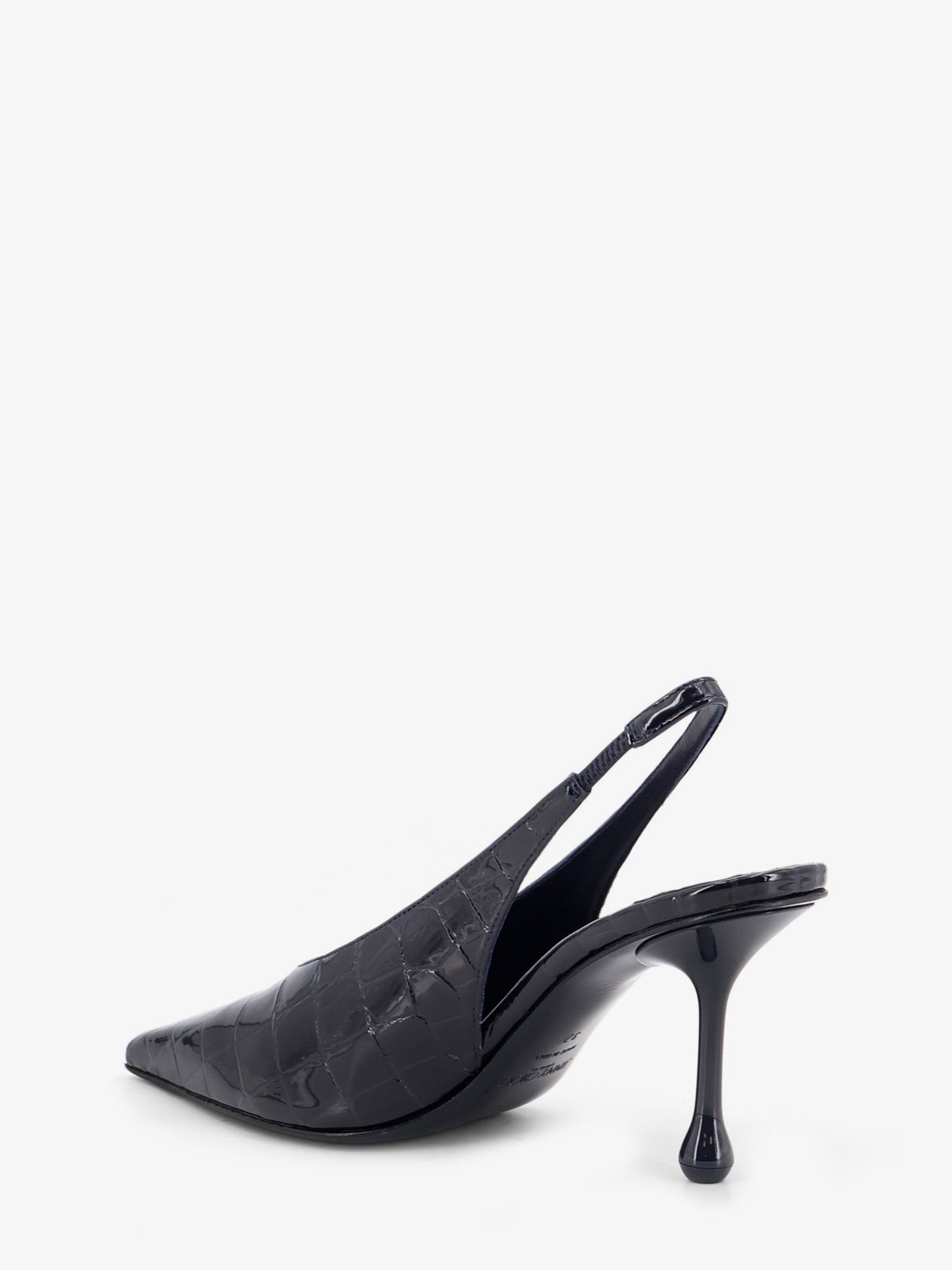 Jimmy Choo Women Patent Leather Pumps With Crocodile Print