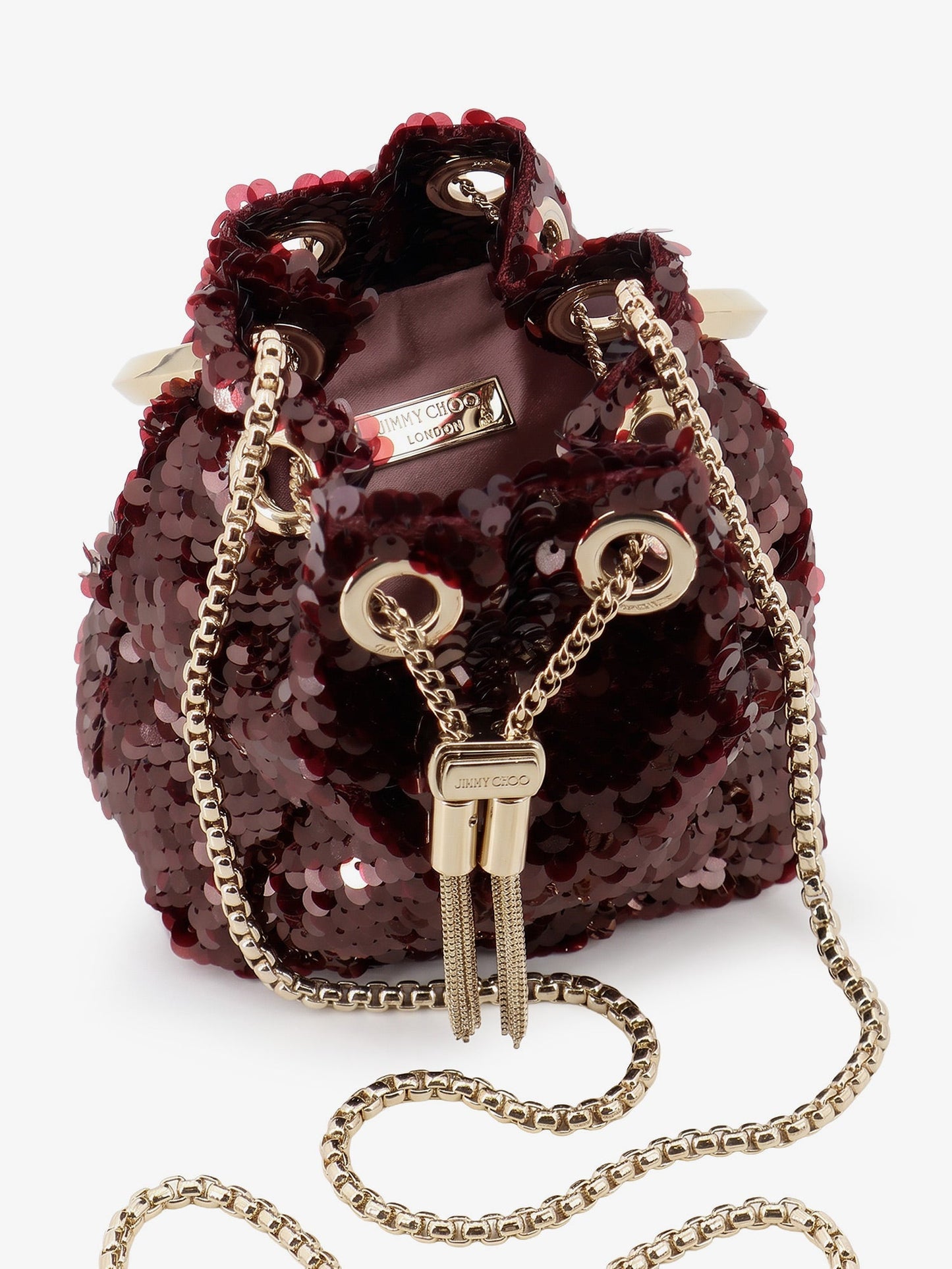 Jimmy Choo Women Micro Bonbon Crossbody Bag With All-Over Sequins