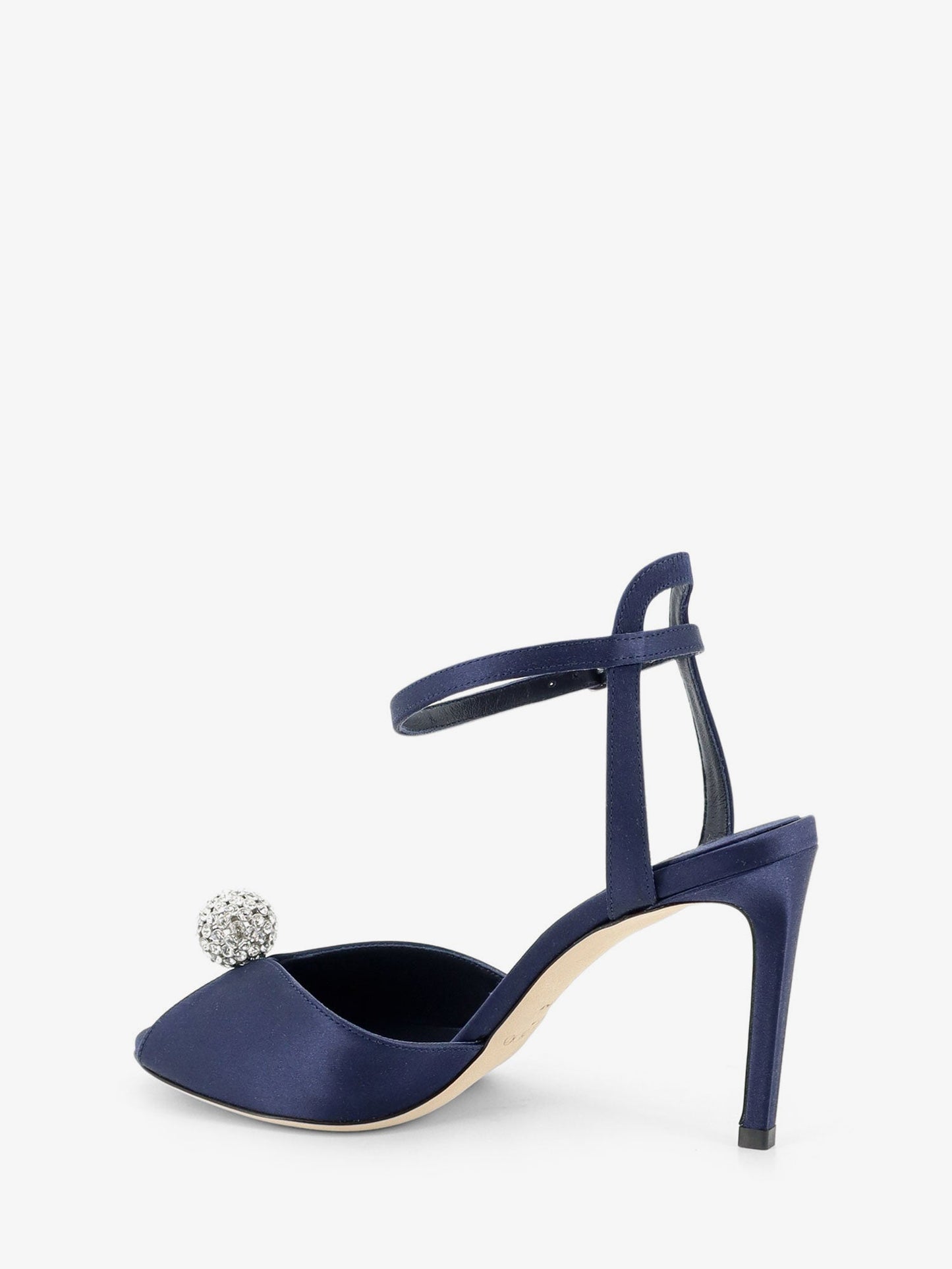 Jimmy Choo Women Sacora Satin Sandals With Crystal Detail JIMMY CHOO