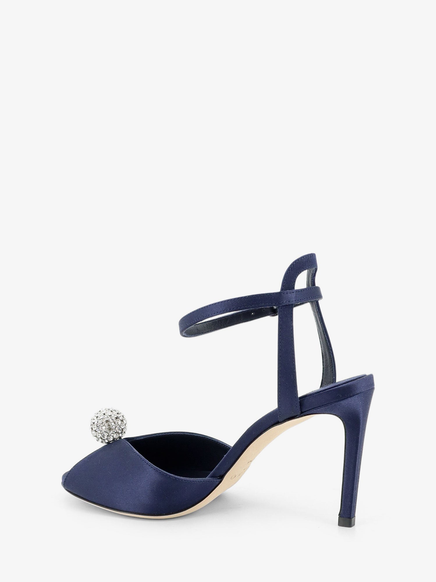 Jimmy Choo Women Sacora Satin Sandals With Crystal Detail JIMMY CHOO