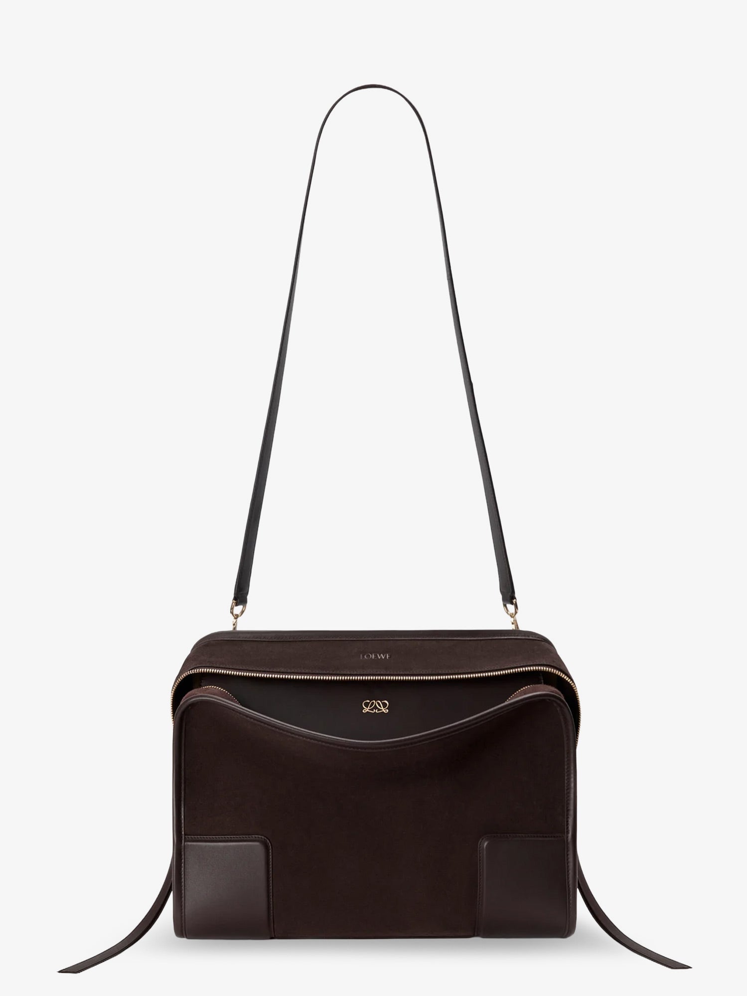 Loewe Women Amazona 180 Suede Handbag LOEWE
