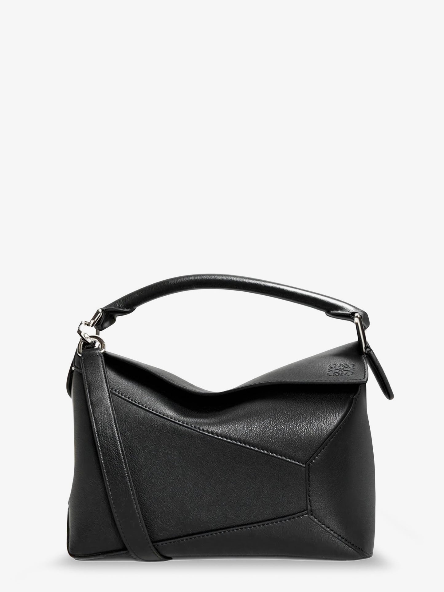 Loewe Women Puzzle Edge Leather Handbag With Engraved Anagram Logo LOEWE