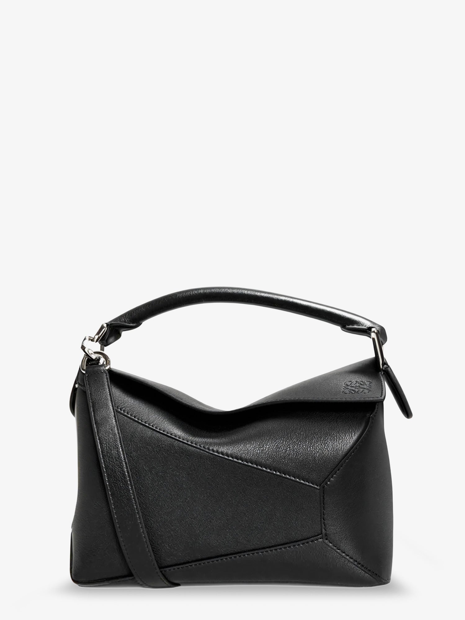 Loewe Women Puzzle Edge Leather Handbag With Engraved Anagram Logo LOEWE