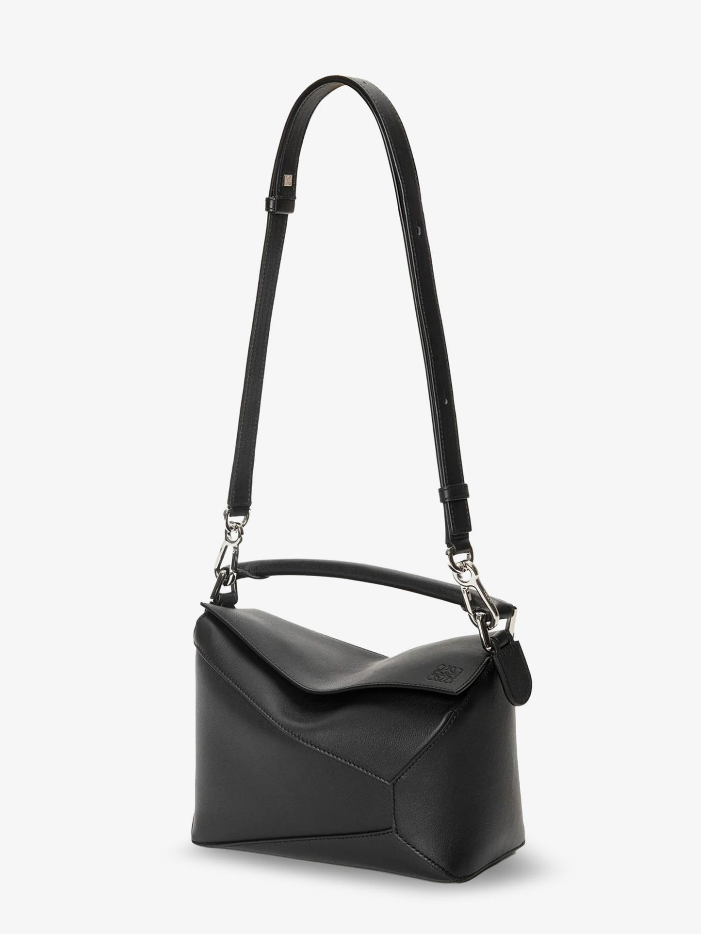 Loewe Women Puzzle Edge Leather Handbag With Engraved Anagram Logo LOEWE