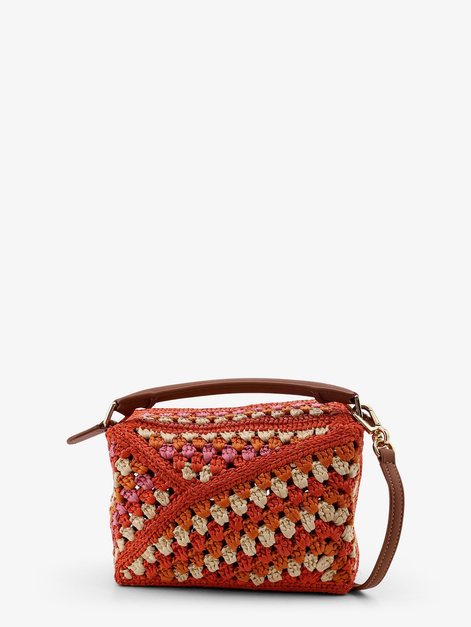 Loewe Women Paula's Ibiza-Puzzle Edge Multicolor Crochet Handbag LOEWE