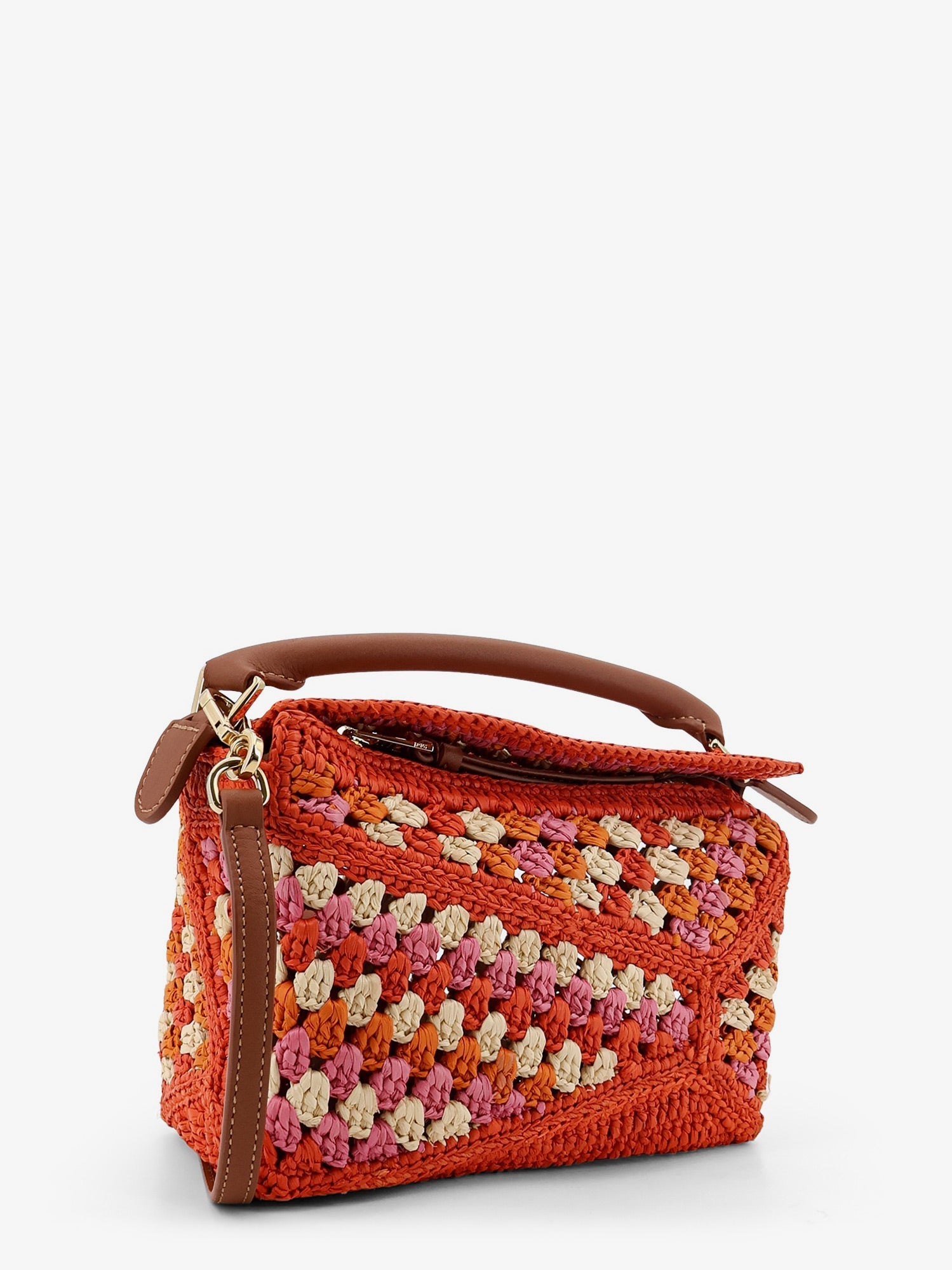 Loewe Women Paula's Ibiza-Puzzle Edge Multicolor Crochet Handbag LOEWE