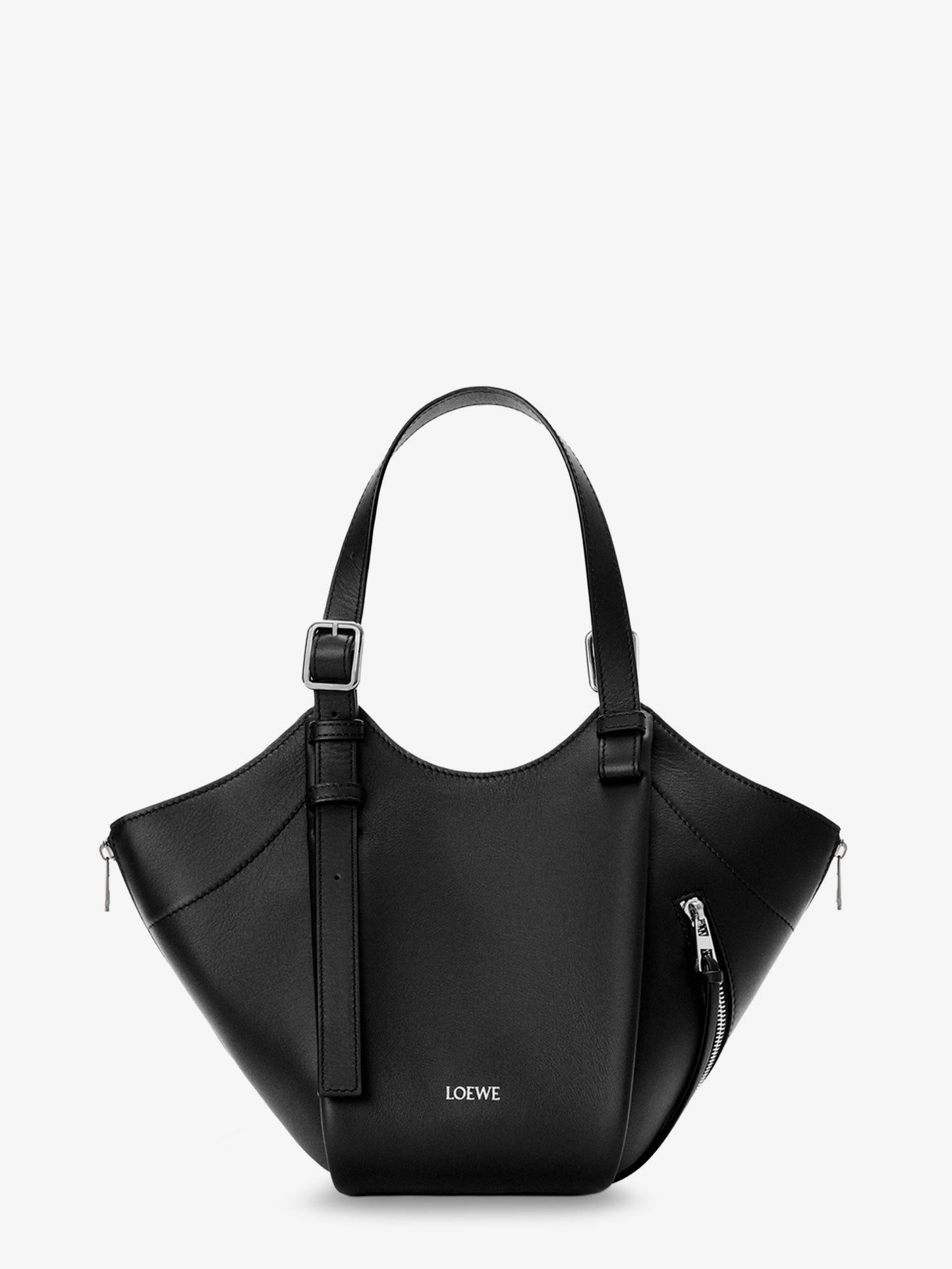 Loewe Women Hammock Flip Leather Handbag With Front Lettering Logo LOEWE
