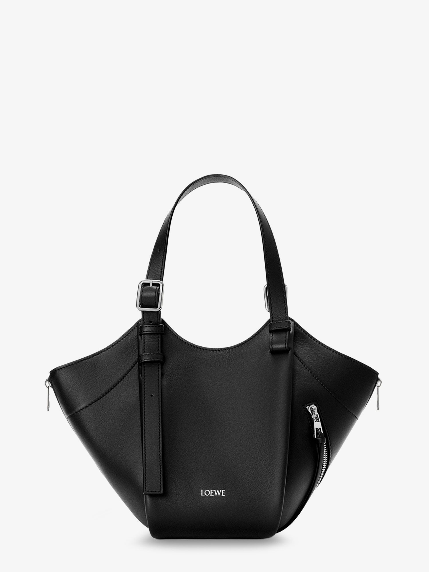 Loewe Women Hammock Flip Leather Handbag With Front Lettering Logo LOEWE