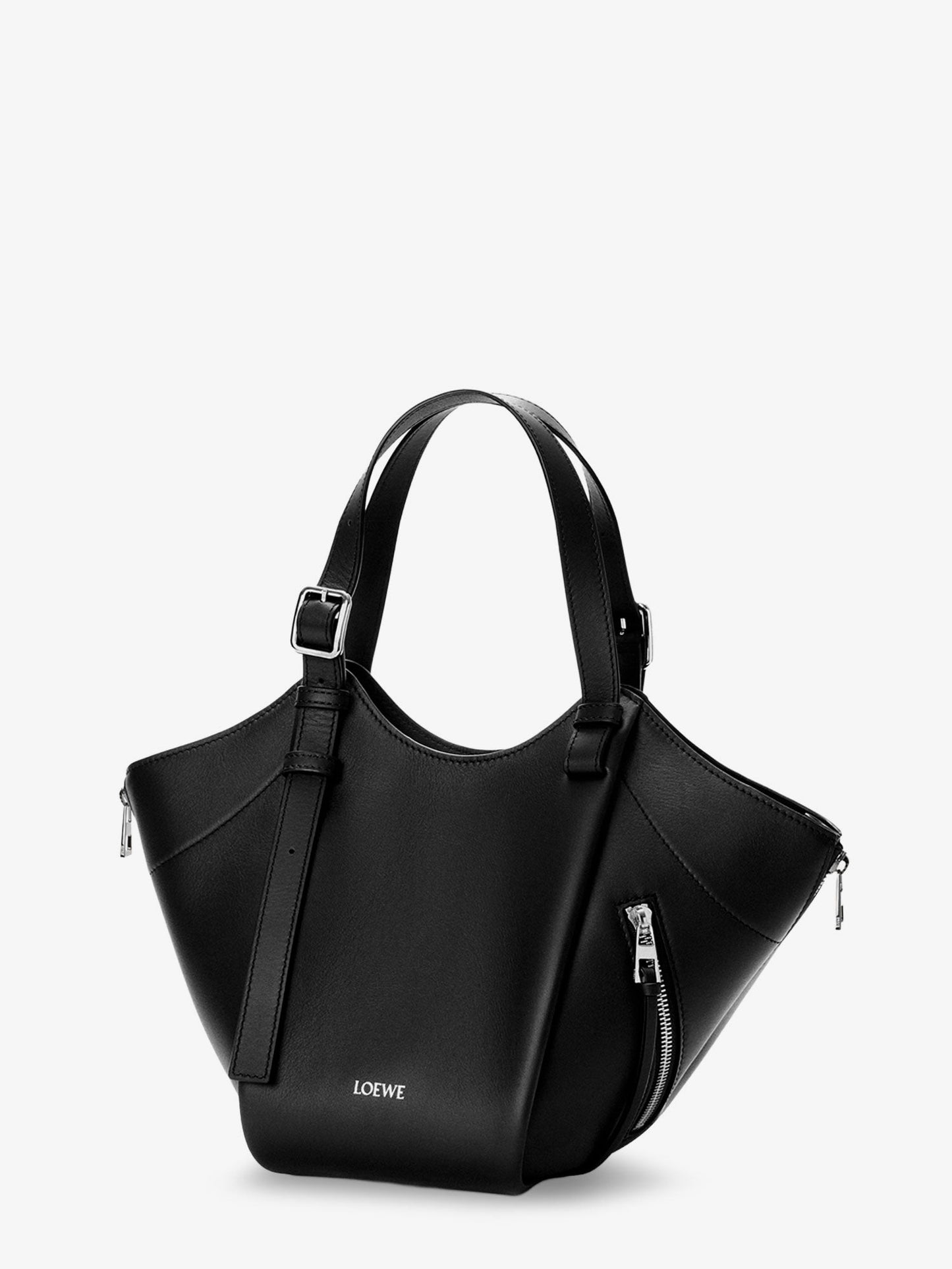 Loewe Women Hammock Flip Leather Handbag With Front Lettering Logo LOEWE
