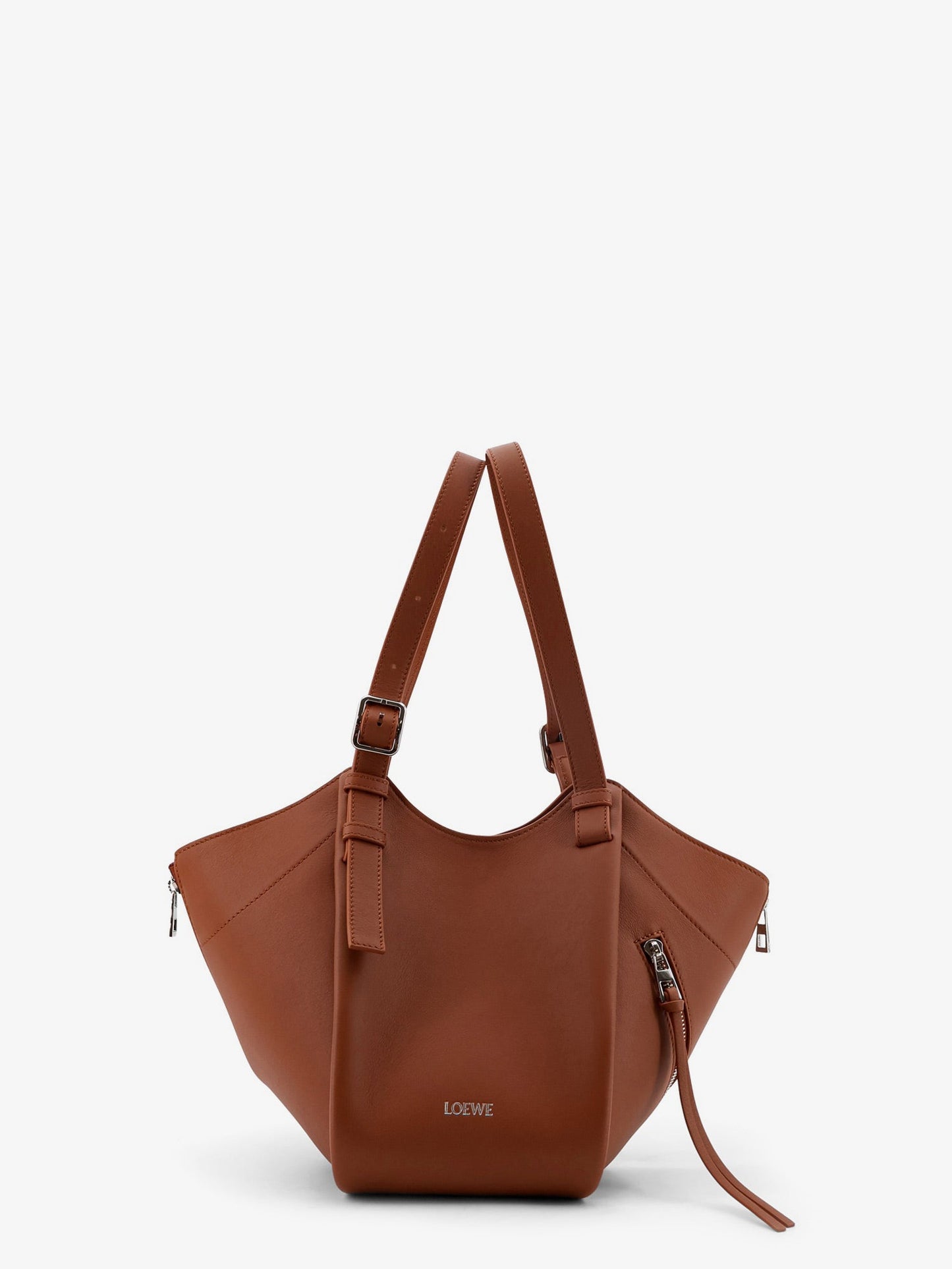 Loewe Women Hammock Flip Leather Handbag With Front Lettering Logo LOEWE