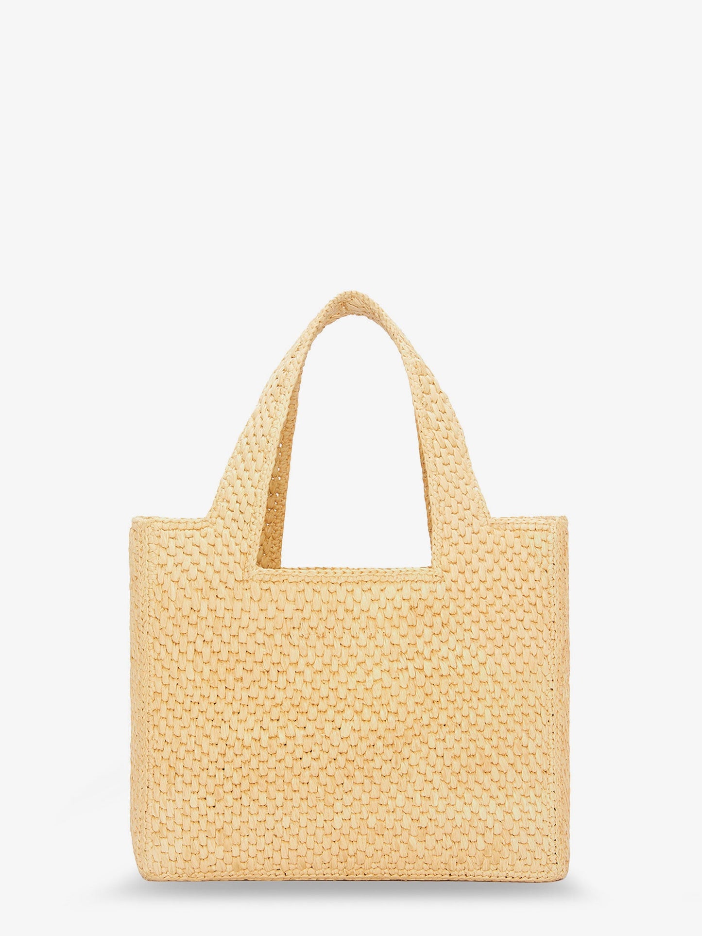 Loewe Women Paula's Ibiza -Small Loewe Font Raffia Handbag With Embroidered Logo On The Front LOEWE