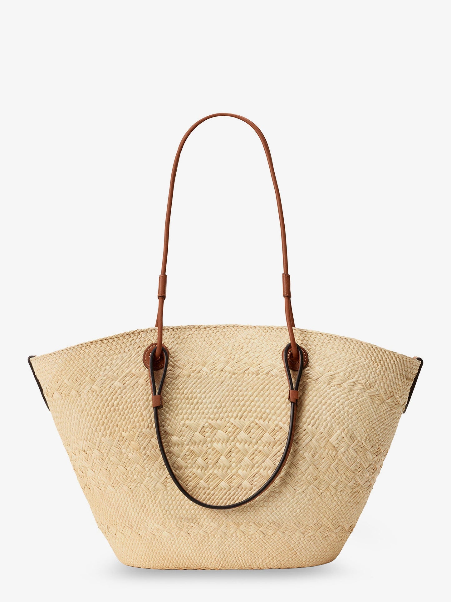 Loewe Women Paula's Ibiza -Anagram Raffia And Leather Shoulder Bag LOEWE