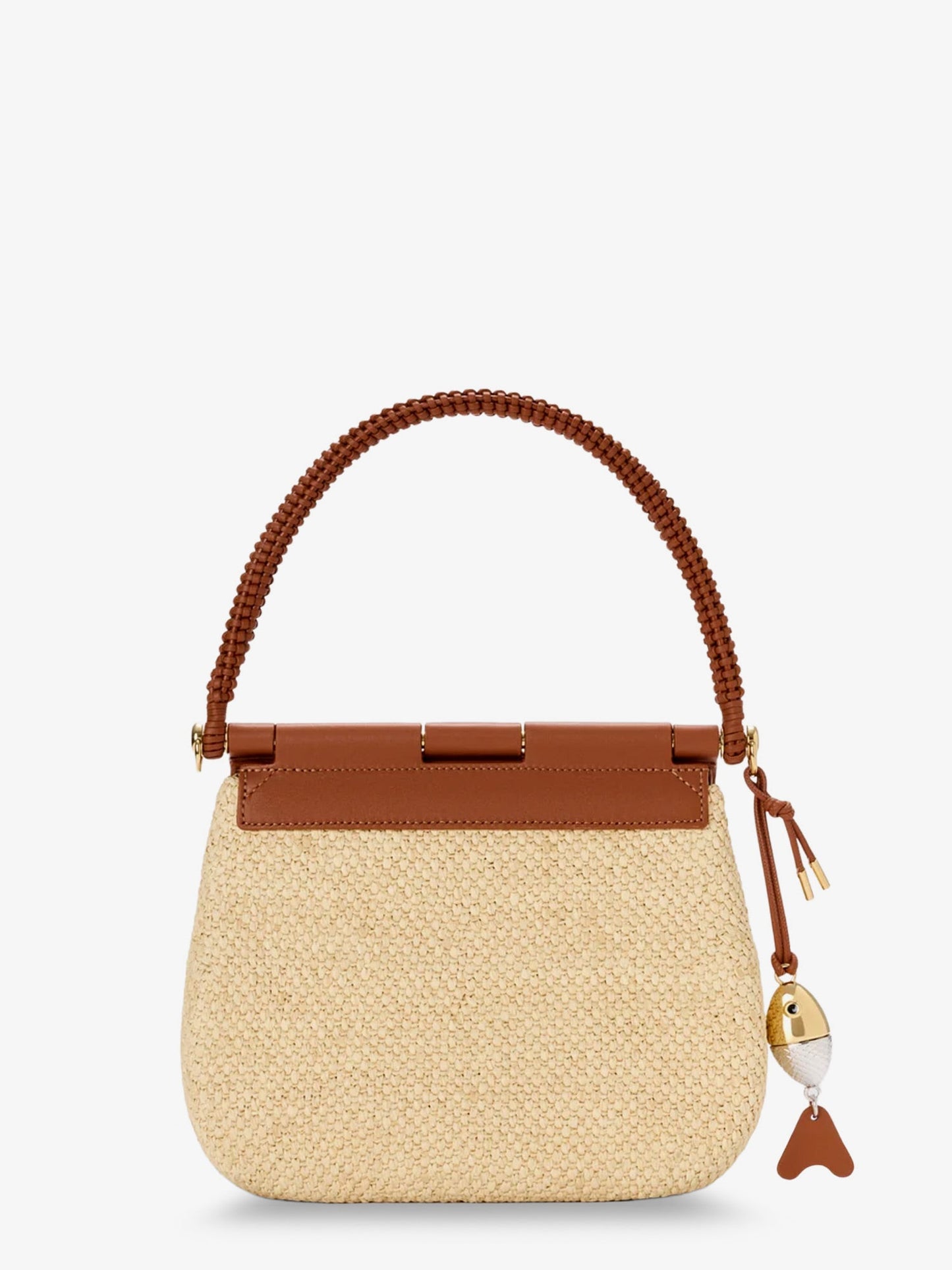 Loewe Women Paula's Ibiza Raffia And Leather Pescador Crossbody Bag LOEWE