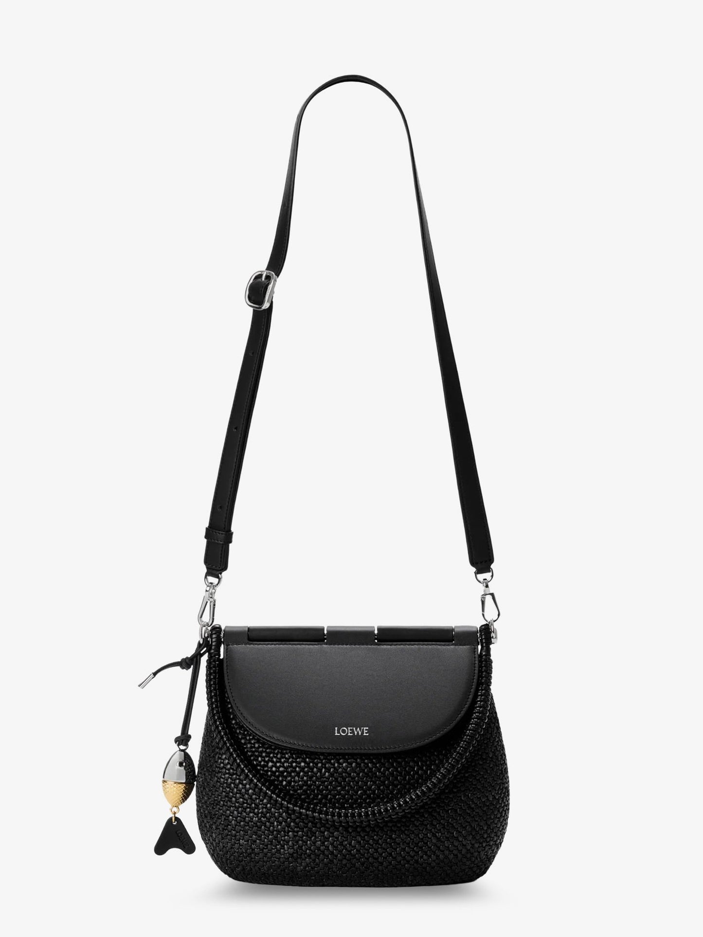 Loewe Women Paula's Ibiza -Pescador Raffia And Leather Handbag LOEWE