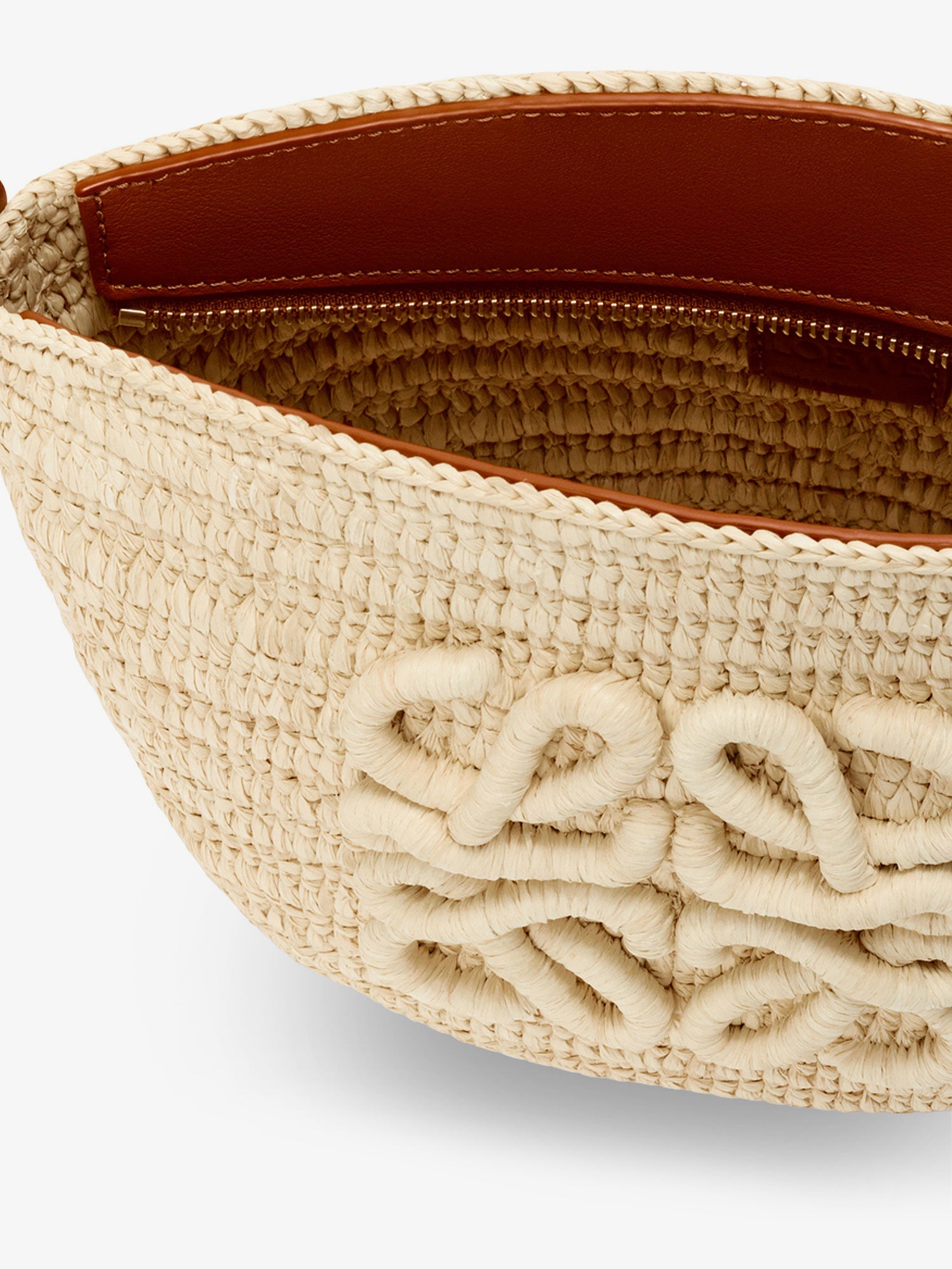 Loewe Women Paula's Ibiza -Eclipse Raffia And Leather Crossbody Bag LOEWE
